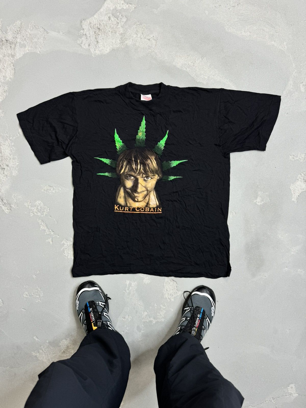 さらまとめ売り NIRVANA Kurt Cobain L/S T-shirt fade XL NIRVANA Kurt Cobain