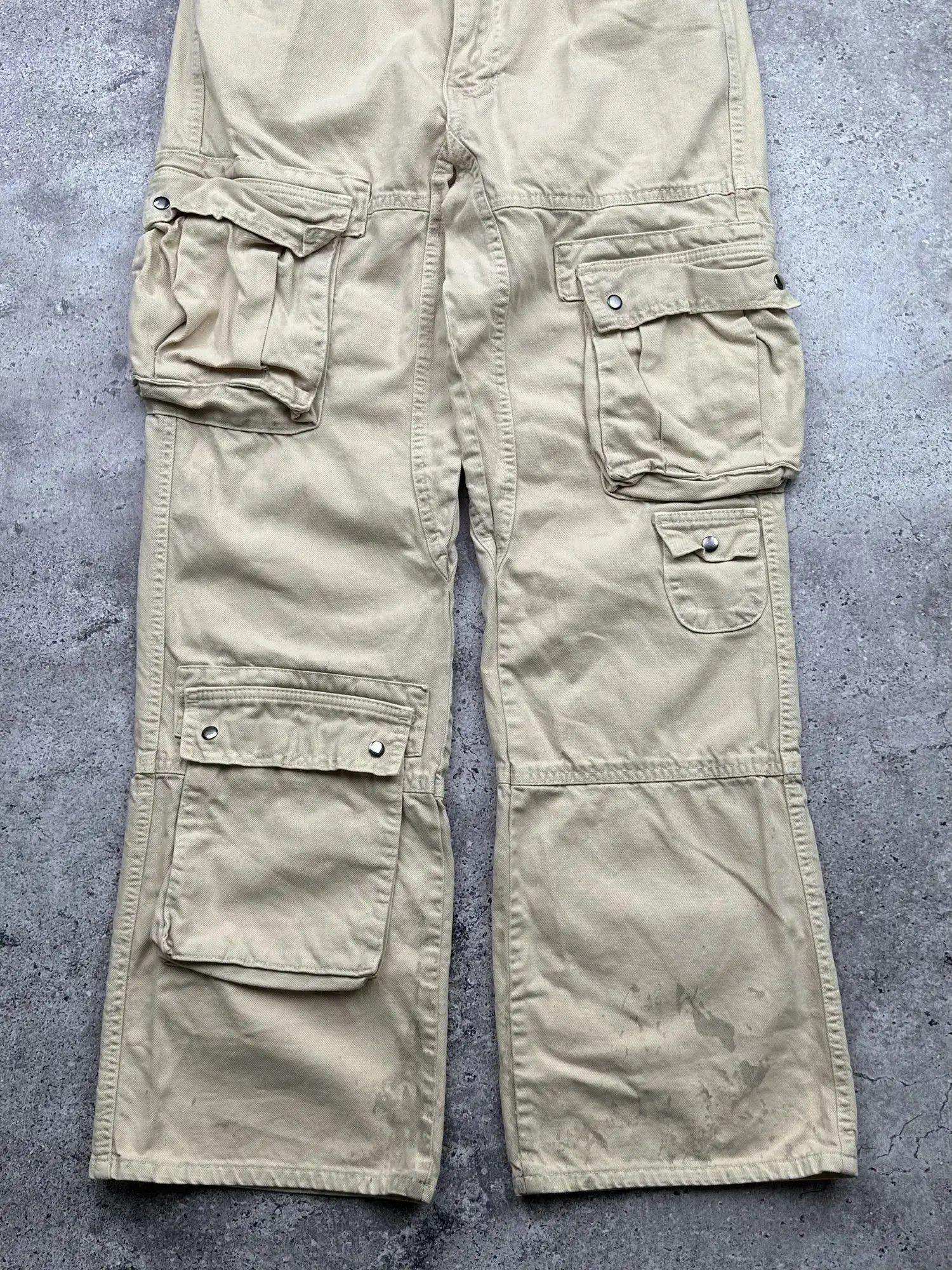 Japanese Brand Vintage Wide Cargo Pants C525(V531) Size US 32 / EU 48 - 3 Thumbnail