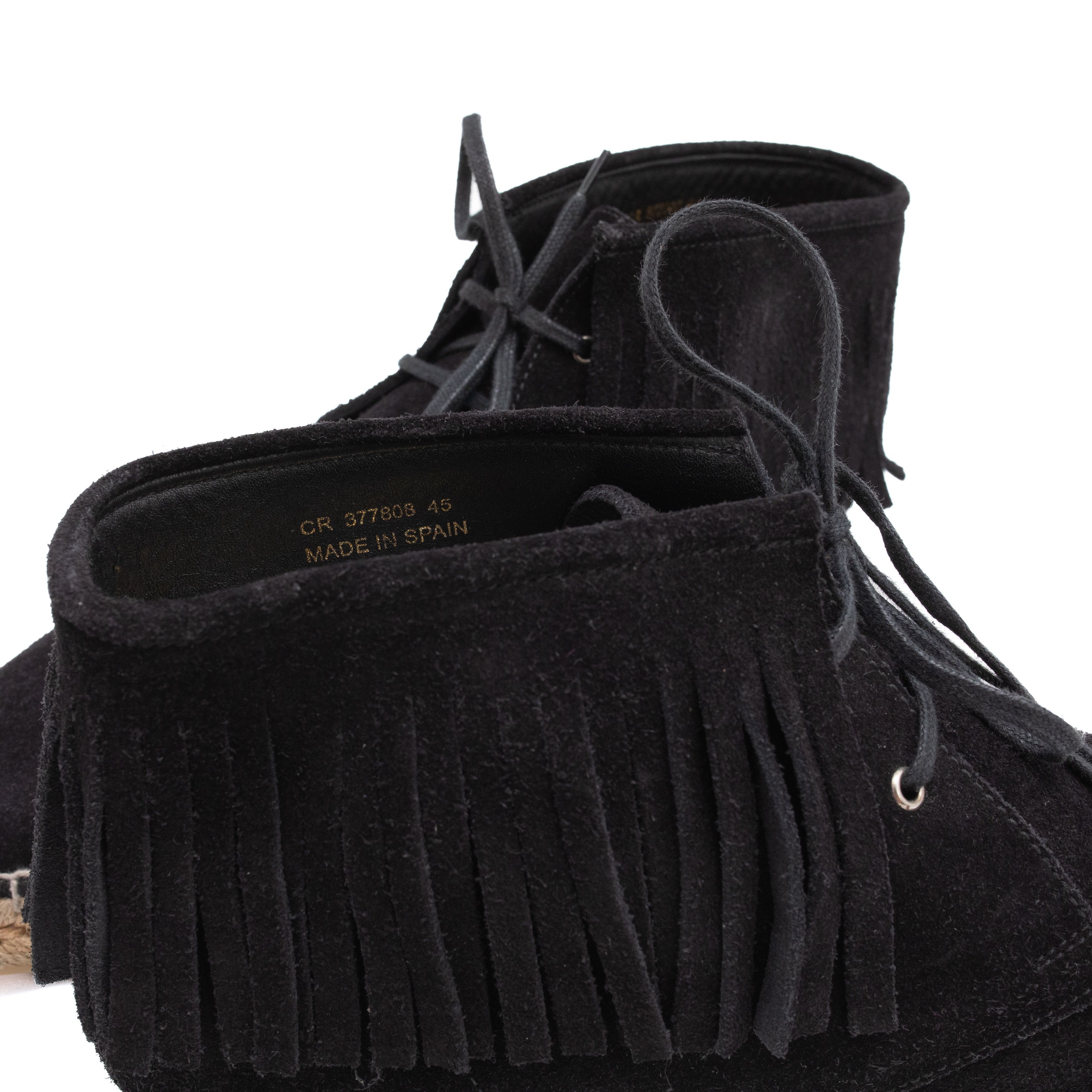 Saint Laurent Paris SAINT LAURENT Lace-Up Fringed Espadrilles Size US 12 / EU 45 - 7 Thumbnail