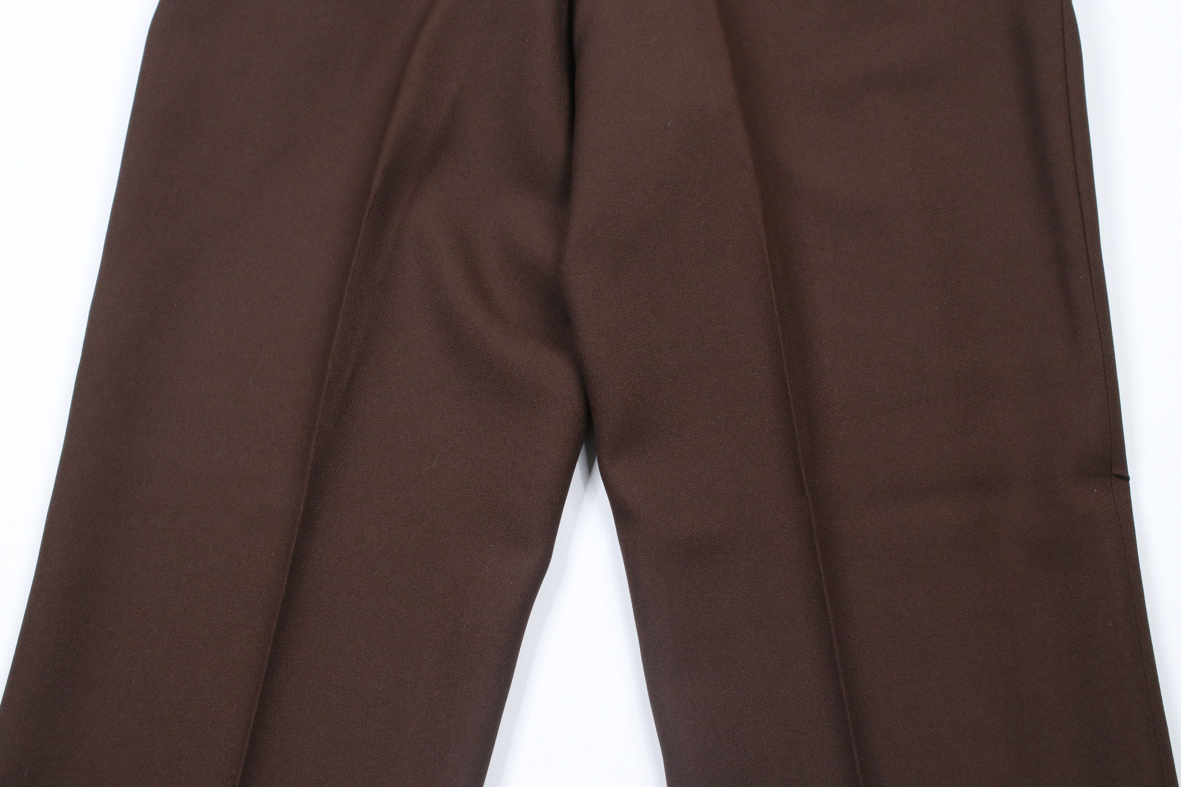 Levi's × Vintage Vintage 80s Levis Knit Flared Wide Leg Chino Pants Brown USA Size US 32 / EU 48 - 10 Thumbnail