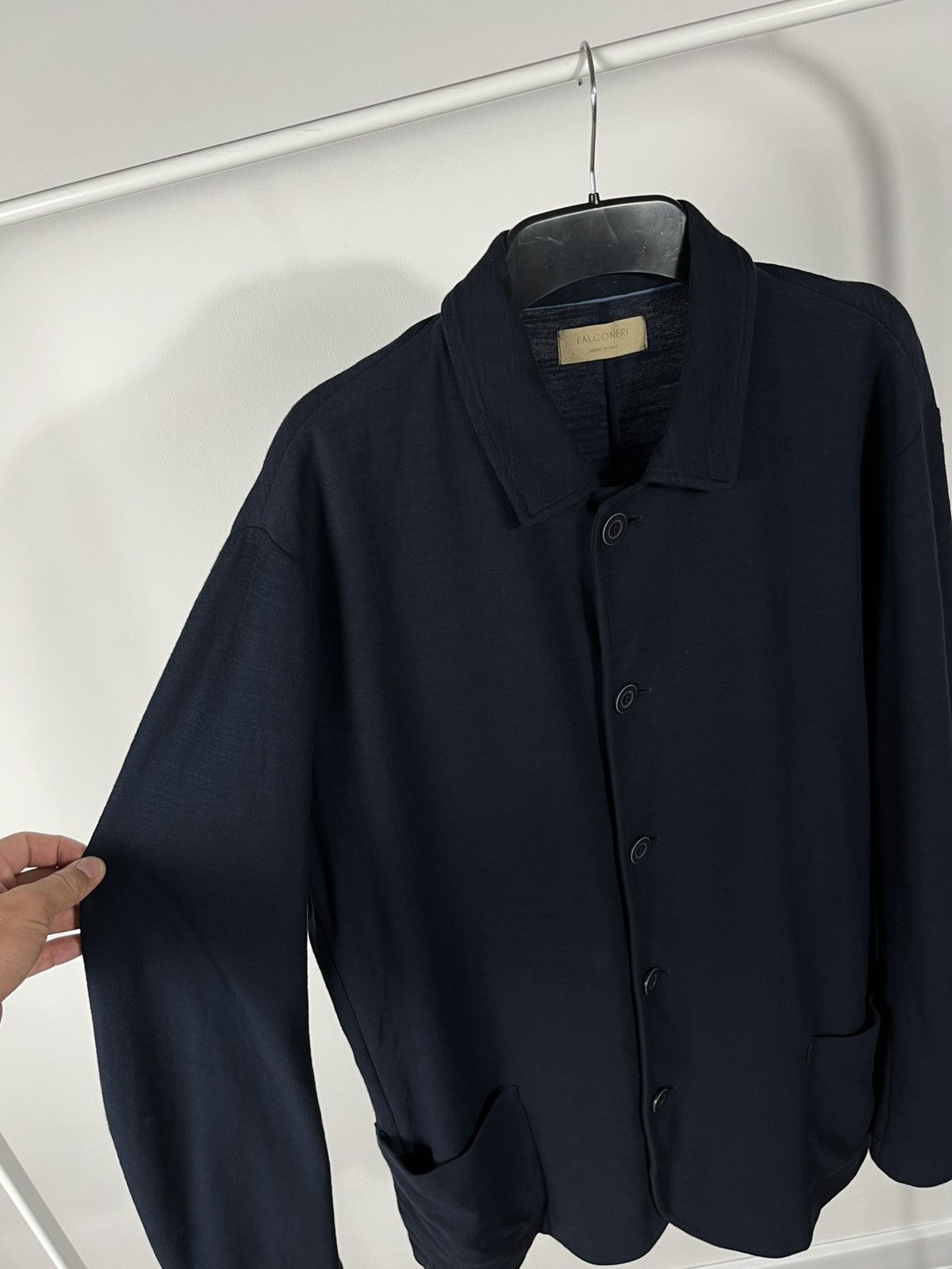 Other Falconeri Made in Italy Navy Blue Cotton Blazer Jacket Size US XL / EU 56 / 4 - 5 Thumbnail