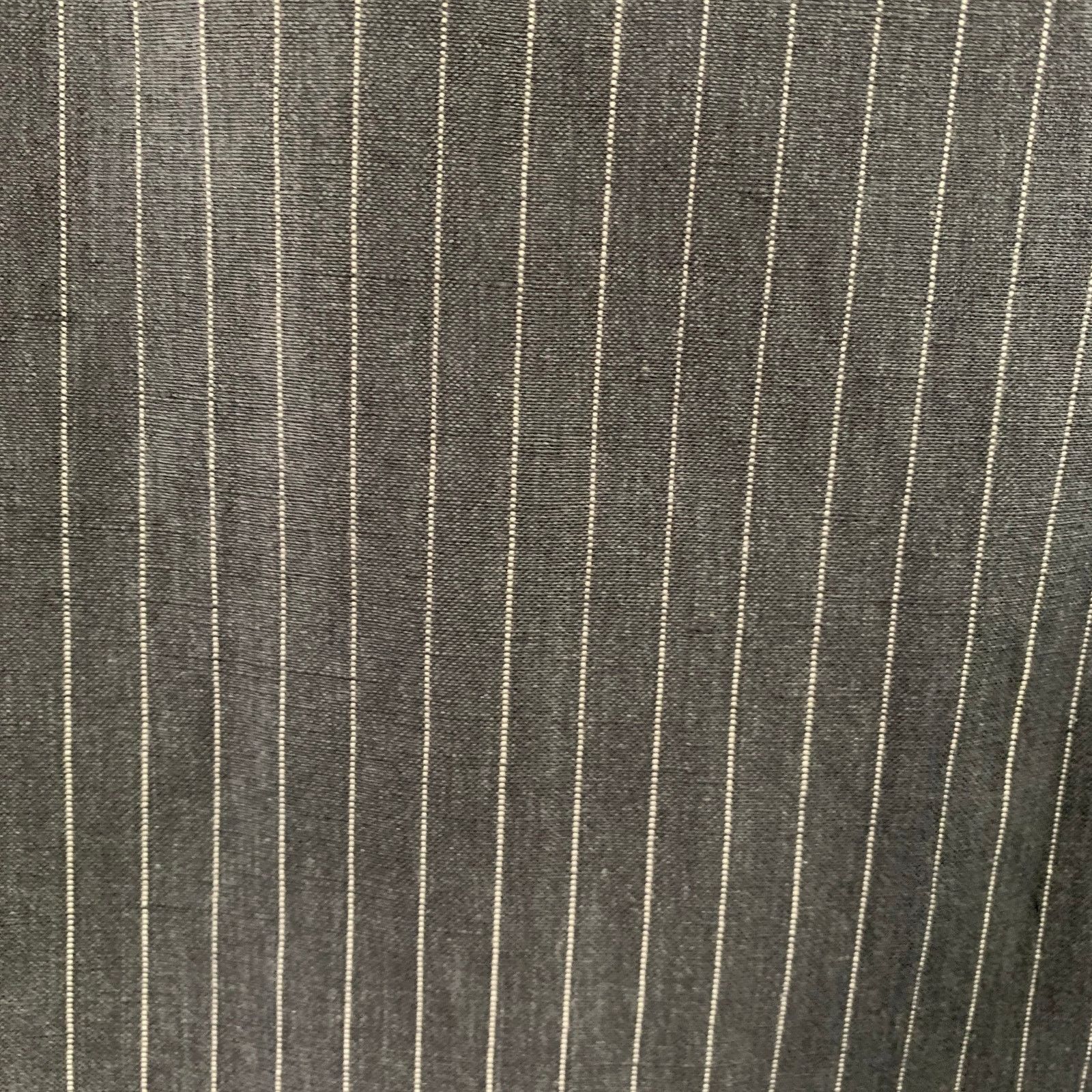 Belvest 40 Grey White Pinstripe Wool Linen Single Breasted Suit Size 40R - 7 Thumbnail