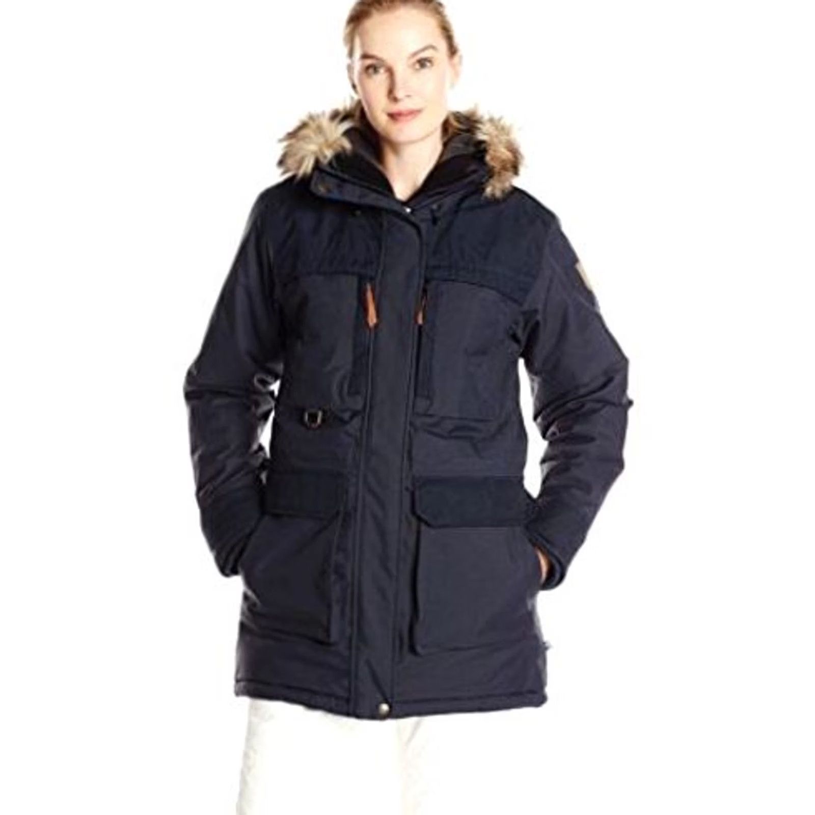 Vintage VINTAGE Fjällräven Polar Guide Black Canvas G 1000 Hydratic Womens Padded Parka Jacket Size S / US 4 / IT 40 - 2 Thumbnail