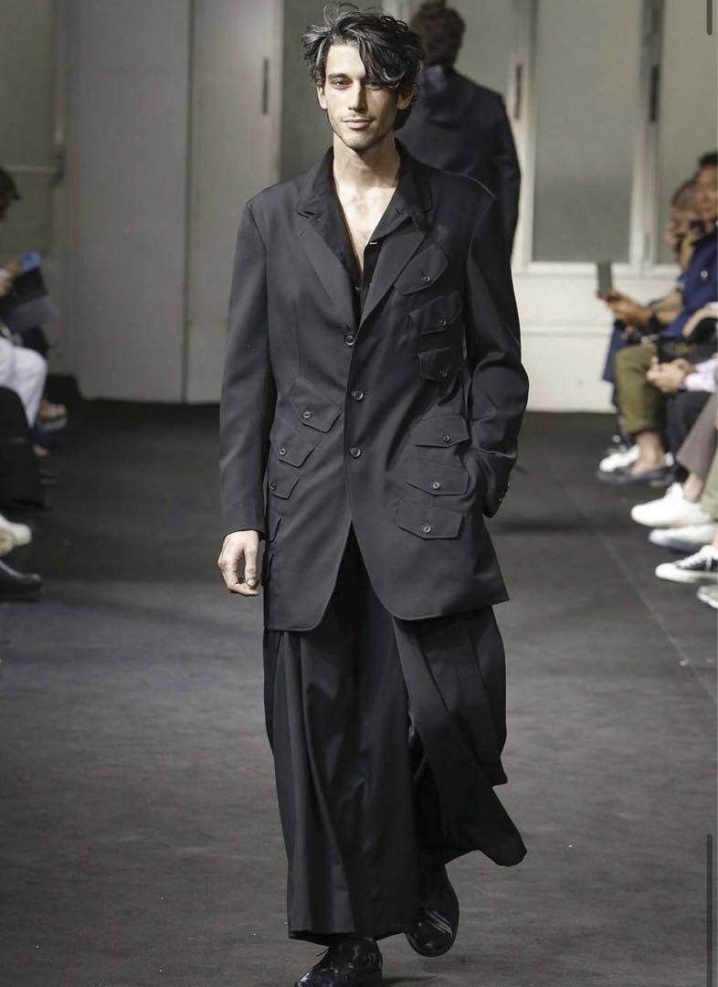 Yohji Yamamoto Pour Homme 19ss suspender wide pants | Grailed