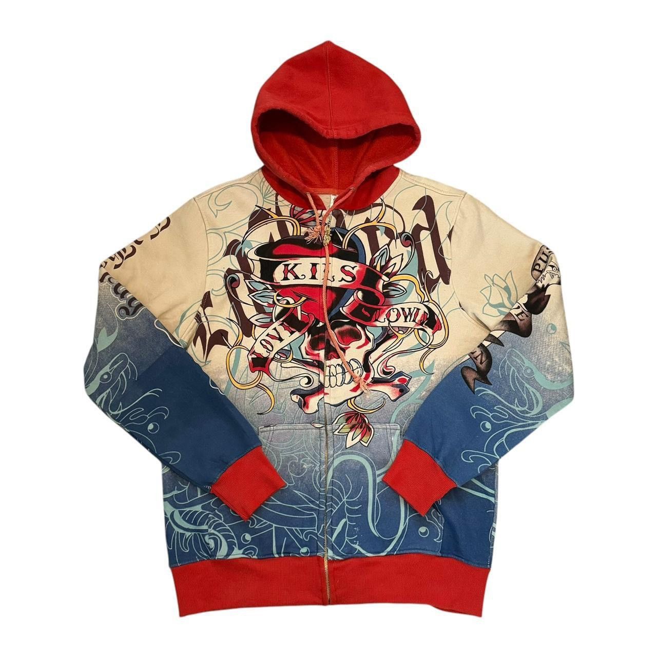 Christian Audigier × Ed Hardy Don Ed Hardy “Love Kills Slowly” Graphic Zip Up Jacket Size XL / US 12-14 / IT 48-50 - 1 Thumbnail