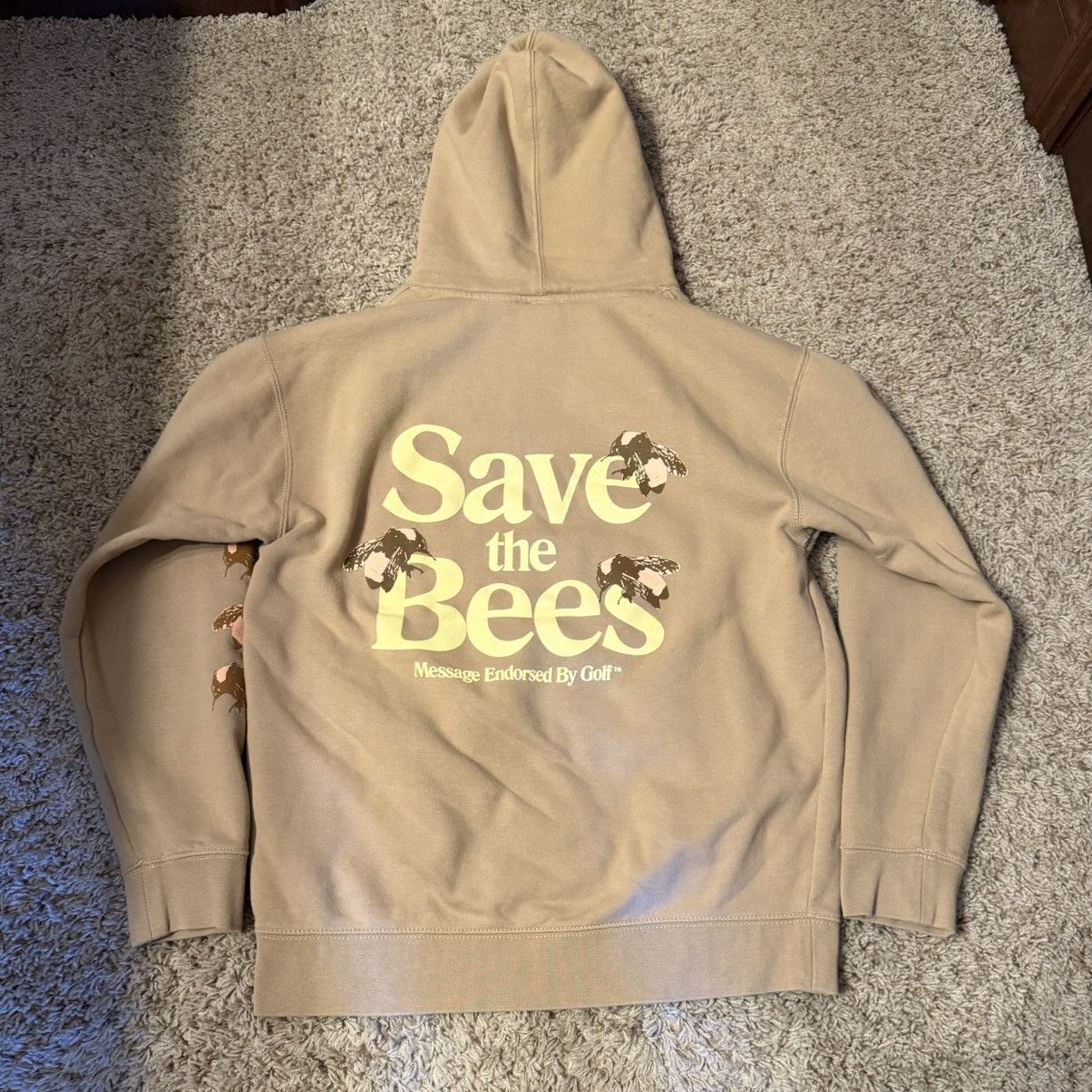 Golf Wang Men’s Golf Wang Flower Boy Save the Bees Hoodie Sand Sz M Size US M / EU 48-50 / 2 - 4 Thumbnail