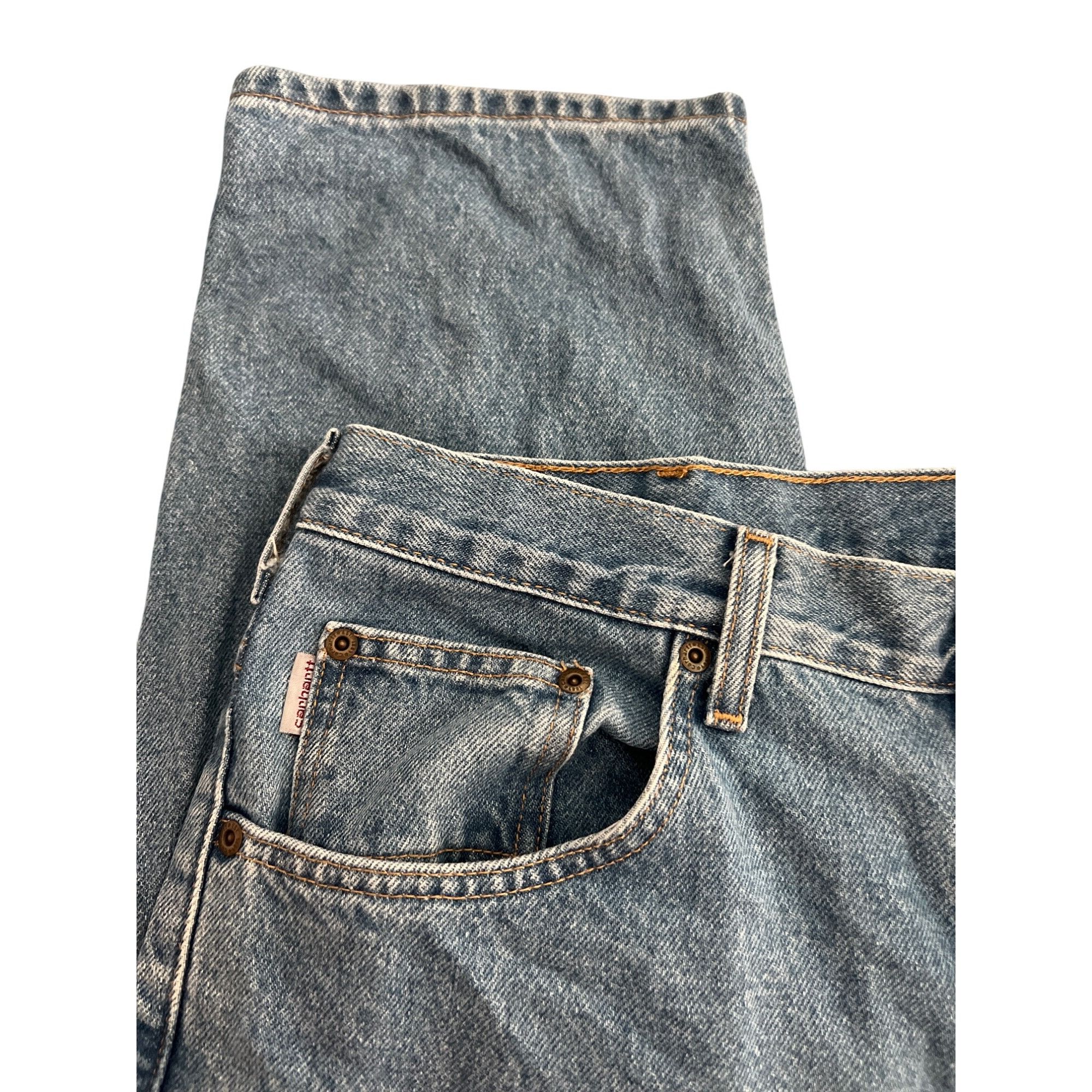 Carhartt Carhartt Mens Denim Jeans B17 Stonewash Blue Relaxed Fit 38 Size US 38 / EU 54 - 2 Thumbnail