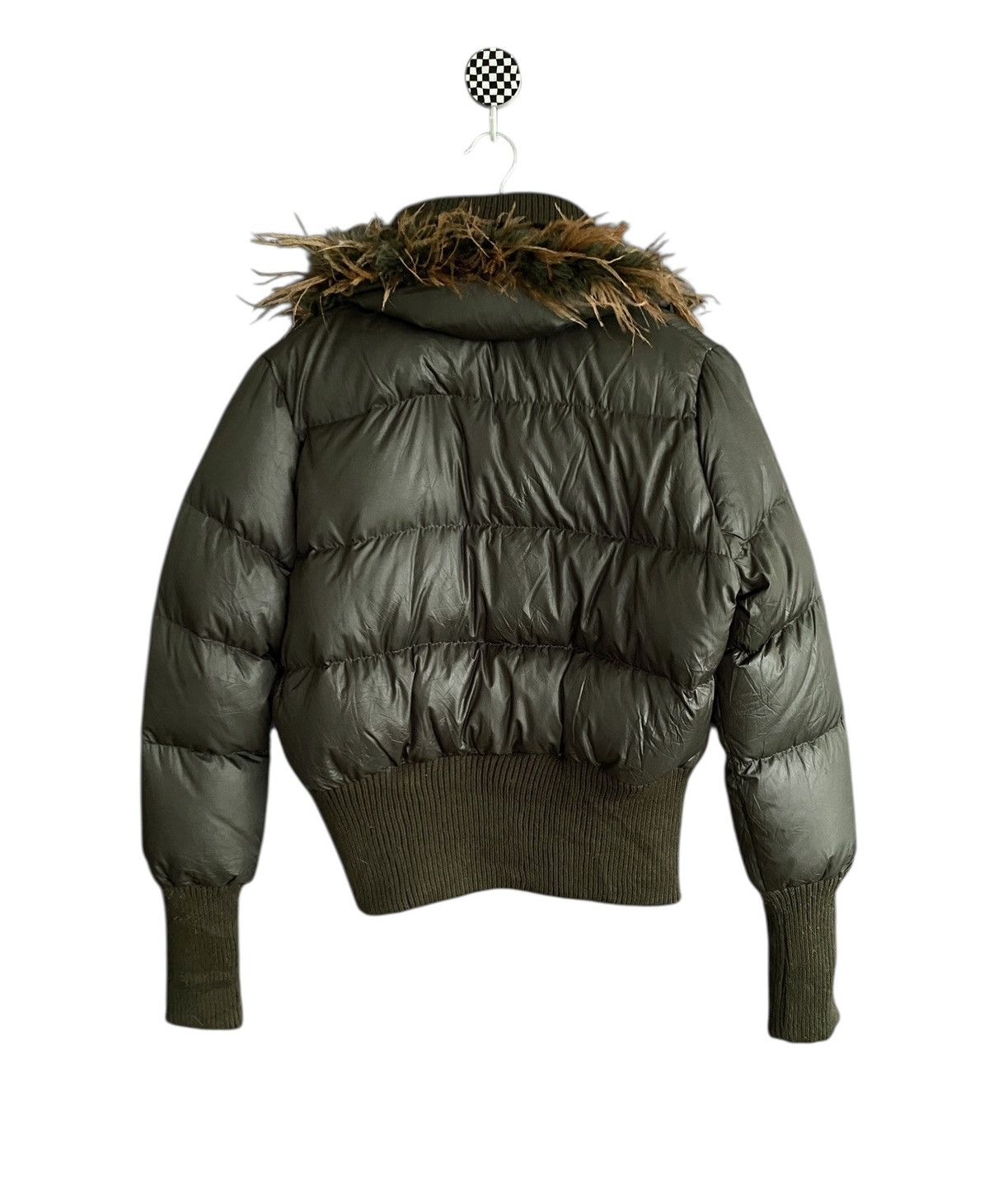 Le Grande Bleu (L.G.B.) Vintage Brand GOA Fur Puffer Jacket 1990s Size US M / EU 48-50 / 2 - 2 Thumbnail
