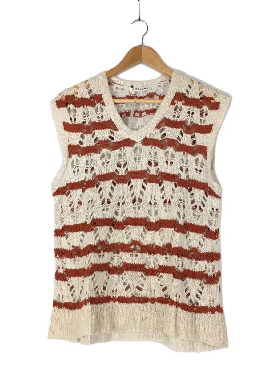 Our Legacy Zig Zag Open Linen Knit Sweater Vest Size US S / EU 44-46 / 1 - 1 Thumbnail