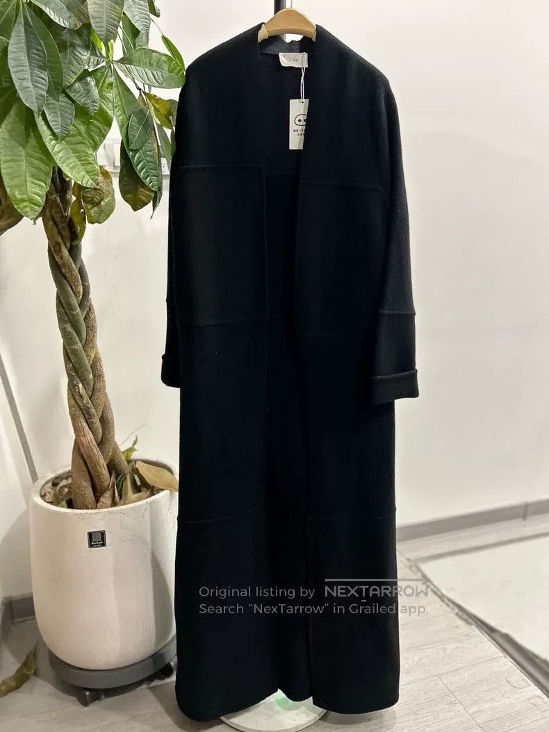 The Row The Row Black wool long knit coat Size XS / US 0-2 / IT 36-38 - 1 Thumbnail