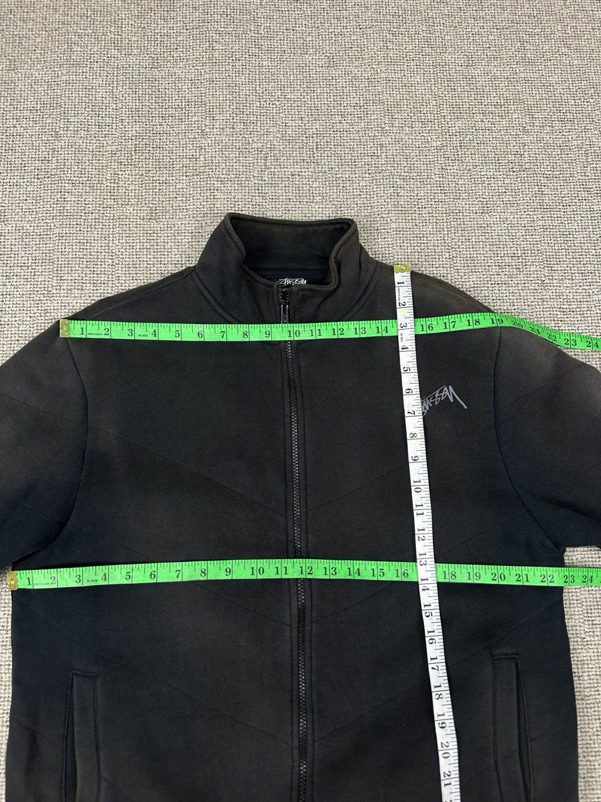 Stussy Vintage Sunfaded Washed Stussy Zipper Sweat Z407 Size US L / EU 52-54 / 3 - 7 Thumbnail