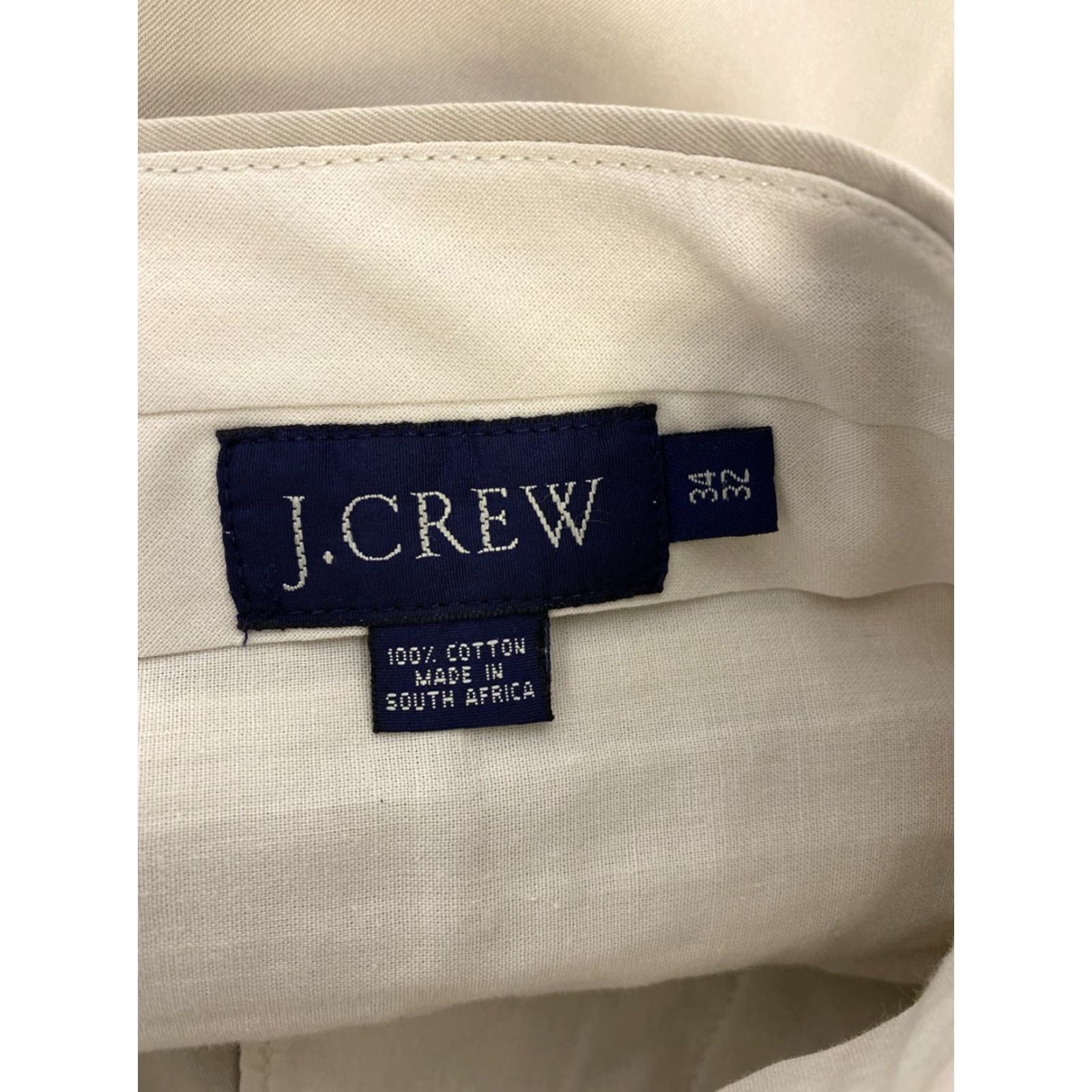 J.Crew J. Crew Men’s Chino Pants Solid Beige 34x32 Relaxed Tapered Pleated Front 100% Cotton / Selvage Button Closure Mens Pants Size US 34 / EU 50 - 7 Thumbnail