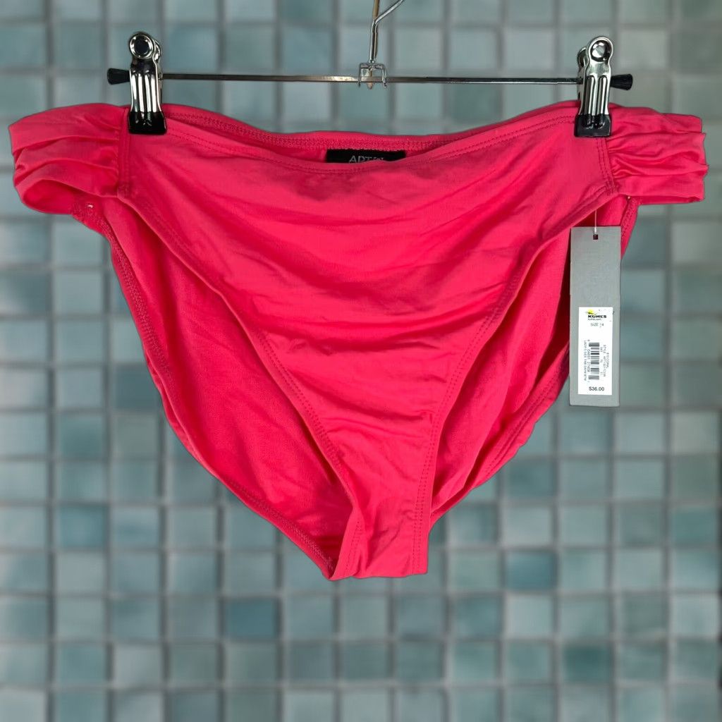 Apt. 9 VINTAGE Apt. 9 Bikini Bottom Size 14 Women’s Swimwear Pink Hipster Solid | Beach Pool Fashion Size 36" / US 14 / IT 50 - 1 Thumbnail