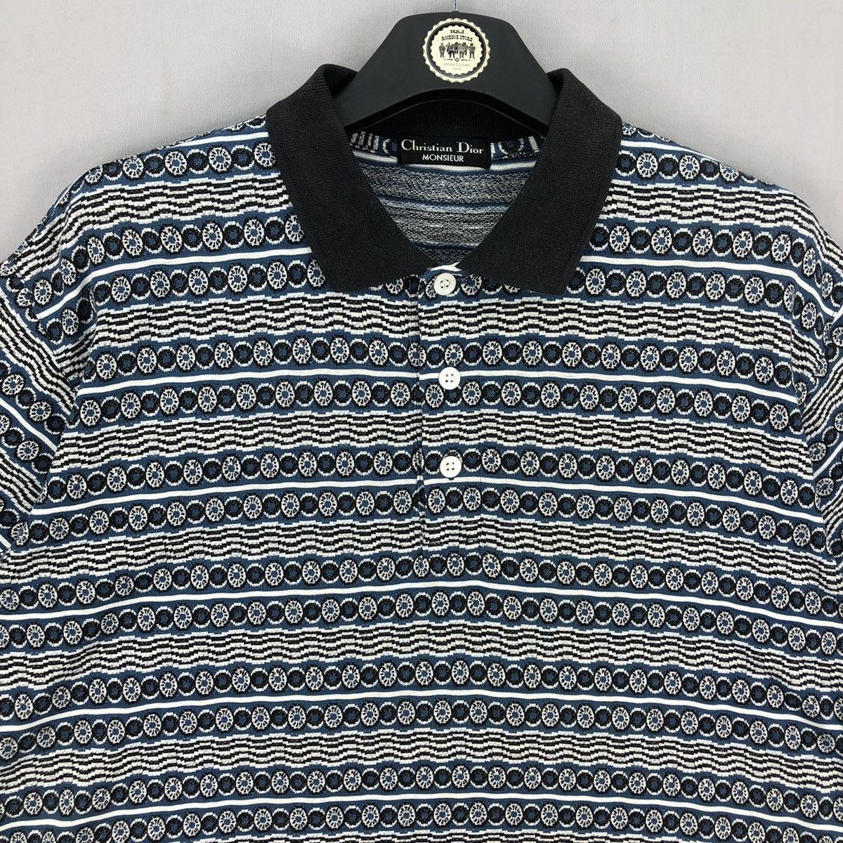 Christian Dior Monsieur Vintage 90's Christian Dior Monsieur Striped Polo T-Shirt Size US M / EU 48-50 / 2 - 7 Thumbnail