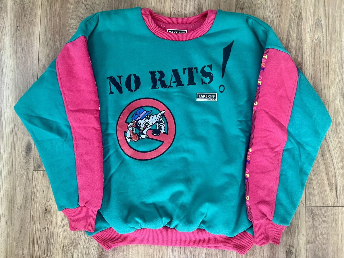 Adidas Vintage adidas take off reversible sweater “no rats” Size US M / EU 48-50 / 2 - 9 Thumbnail