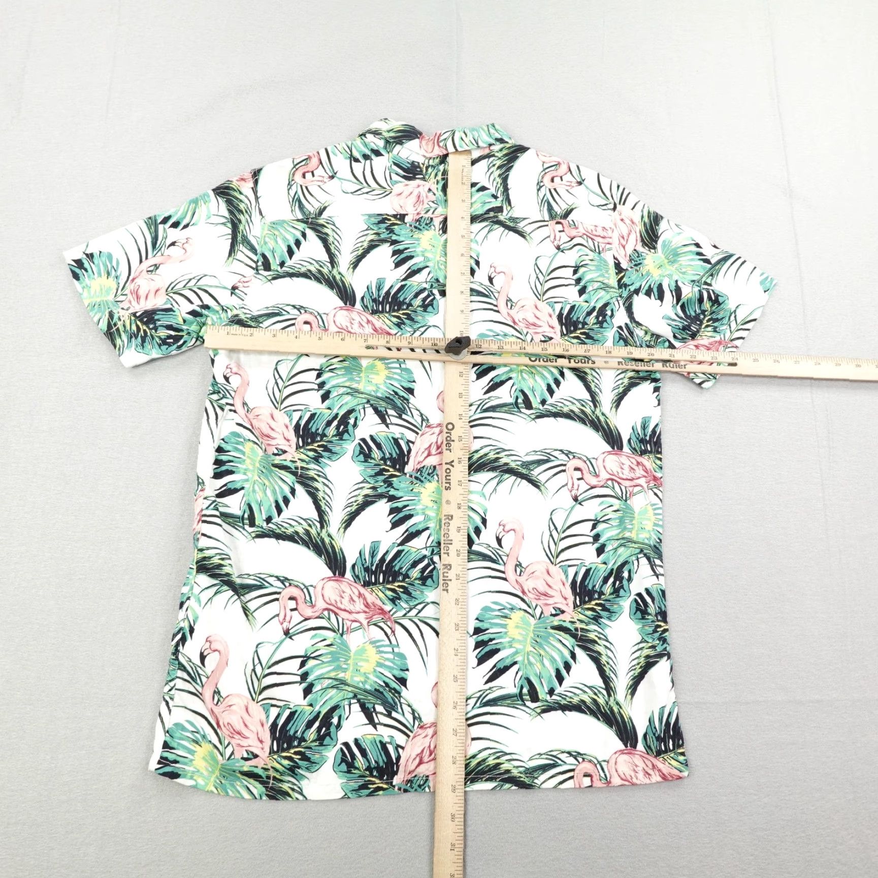 Levi's Levi's Button-Up Shirt Mens Small Multicolor Flamingo Hawaiian Tropical Print NEW Size US S / EU 44-46 / 1 - 7 Thumbnail