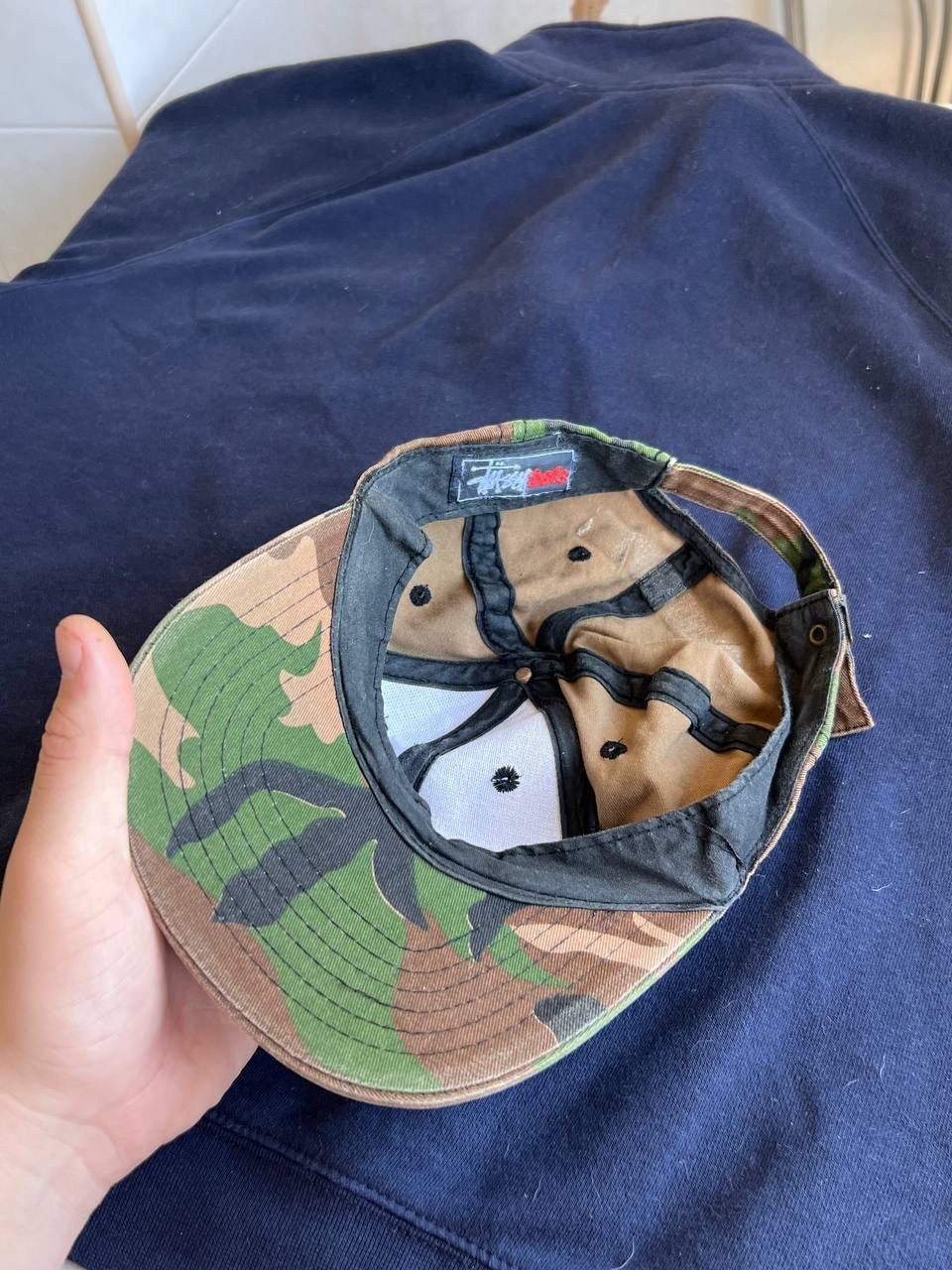 90s Vintage Stussy Camo Cap Hat Military Hats