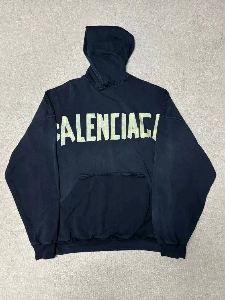 Balenciaga Balenciaga 23SS Tape TAPE TYPE Masking Paper hoodie 2502-Ne Size US M / EU 48-50 / 2 - 1 Thumbnail