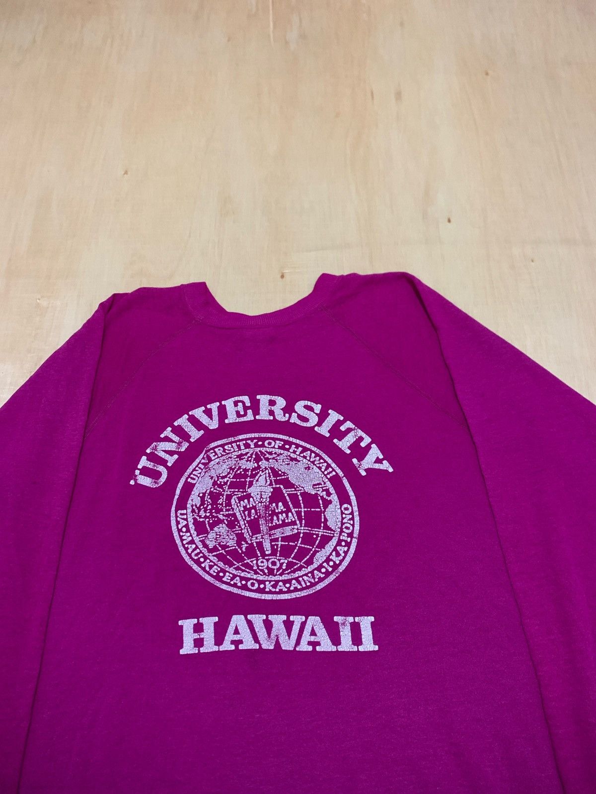 Vintage Vintage 80s University Hawaii Sweatshirt Size US L / EU 52-54 / 3 - 3 Thumbnail
