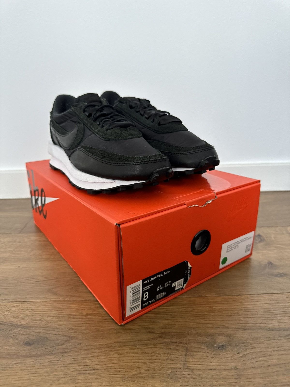 Nike × Sacai Nike Sacai LD Waffle Black Nylon Size US 8 / EU 41 - 3 Thumbnail