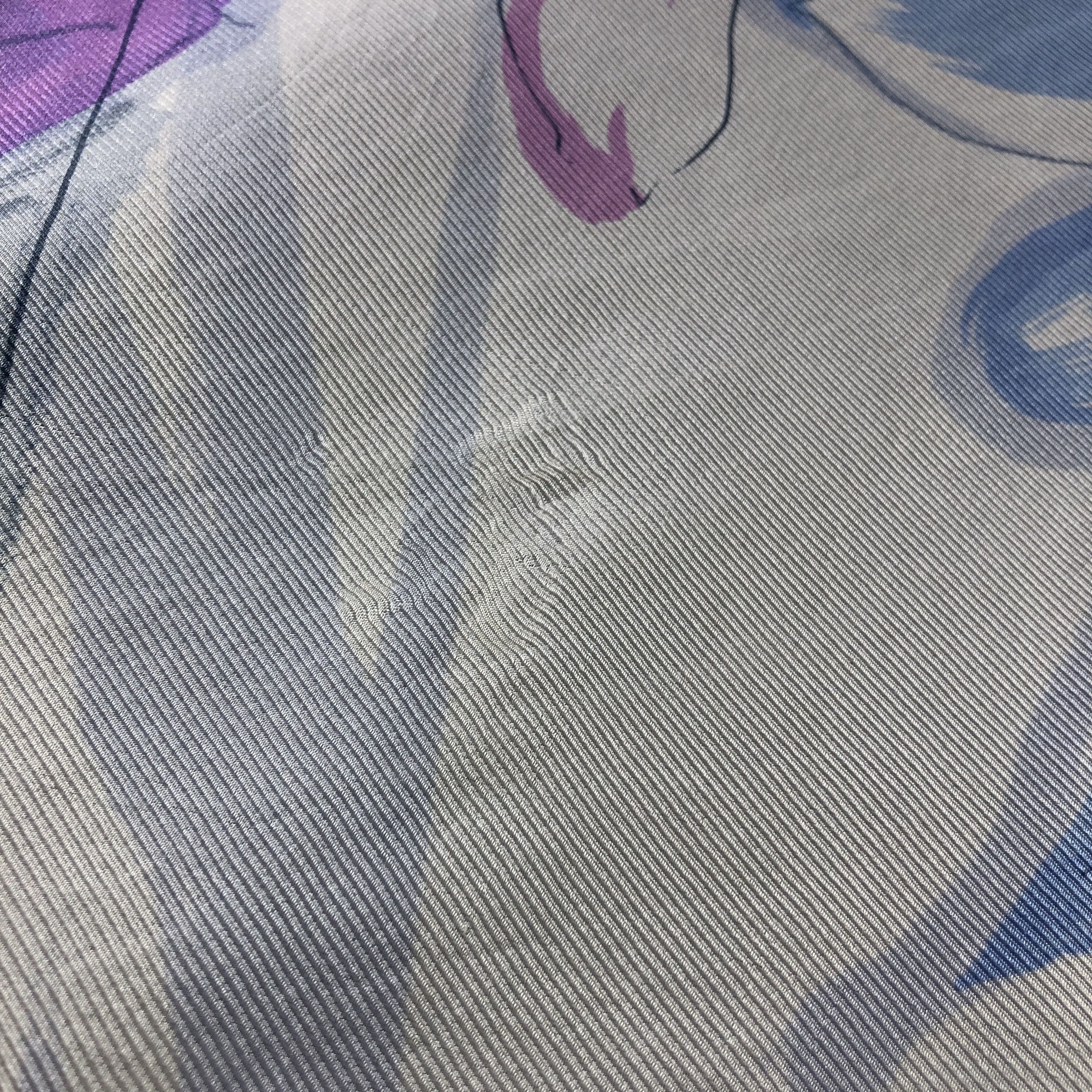 Japanese Brand Luxury Floral Hand Rolled Silk Scarf M1070 Size ONE SIZE - 13 Thumbnail