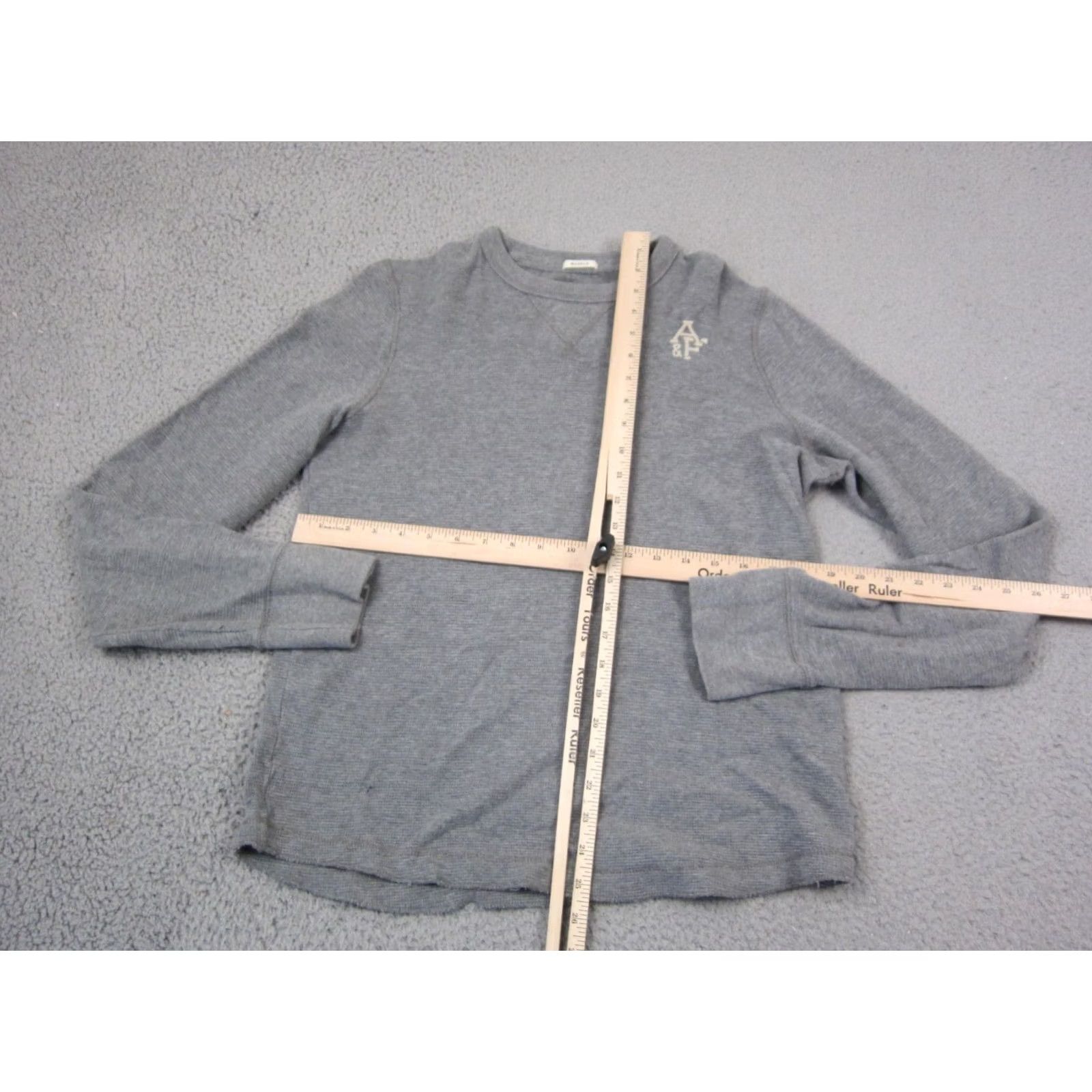 Abercrombie & Fitch VINTAGE Abercrombie & Fitch Shirt Mens Large Gray Thermal Muscle Waffle Knit 90s Size US L / EU 52-54 / 3 - 5 Thumbnail
