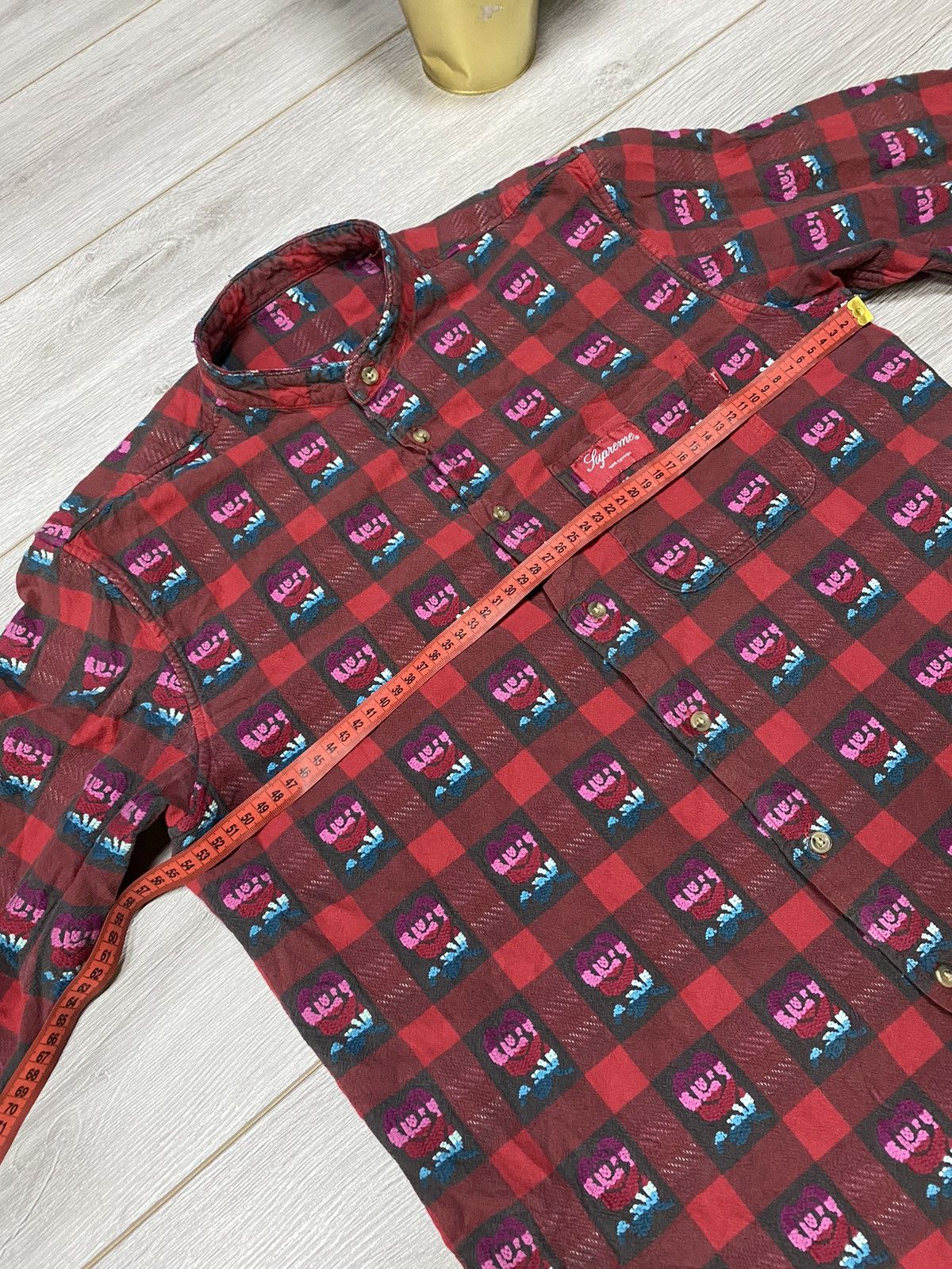 Supreme Supreme flannel🌹rose thick shirt vintage plaid buttons usa Size US M / EU 48-50 / 2 - 12 Thumbnail