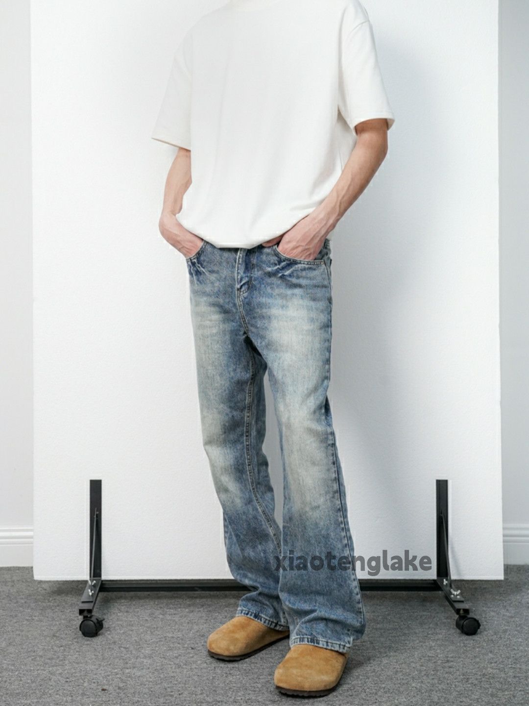 Jean × Vintage washed faded cleanfit yuppie utility bootcut jeans Size US 32 / EU 48 - 2 Thumbnail