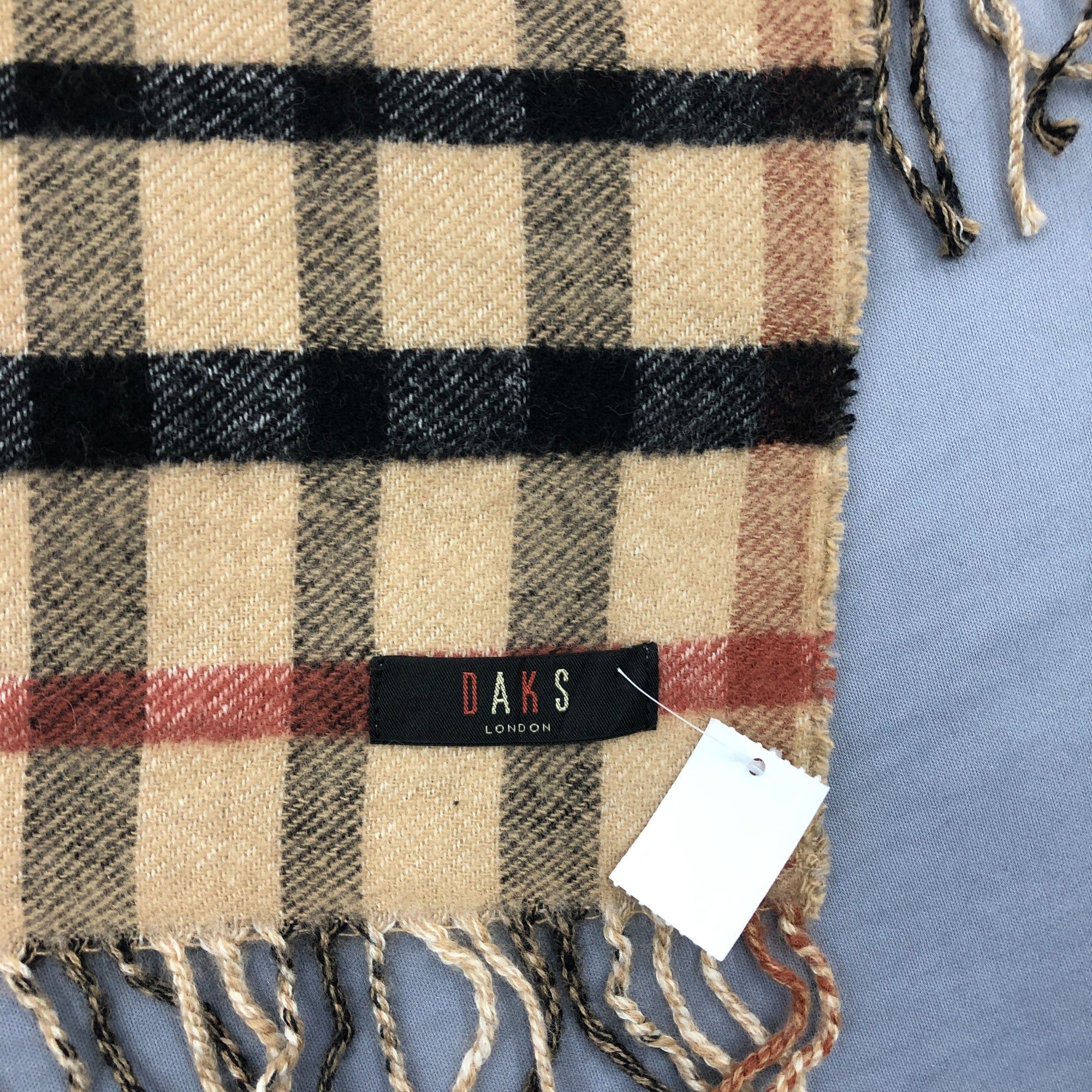 DAKS Vintage DAKS Scarf Muffler Wool Stole Shawls Scarves Size ONE SIZE - 5 Thumbnail