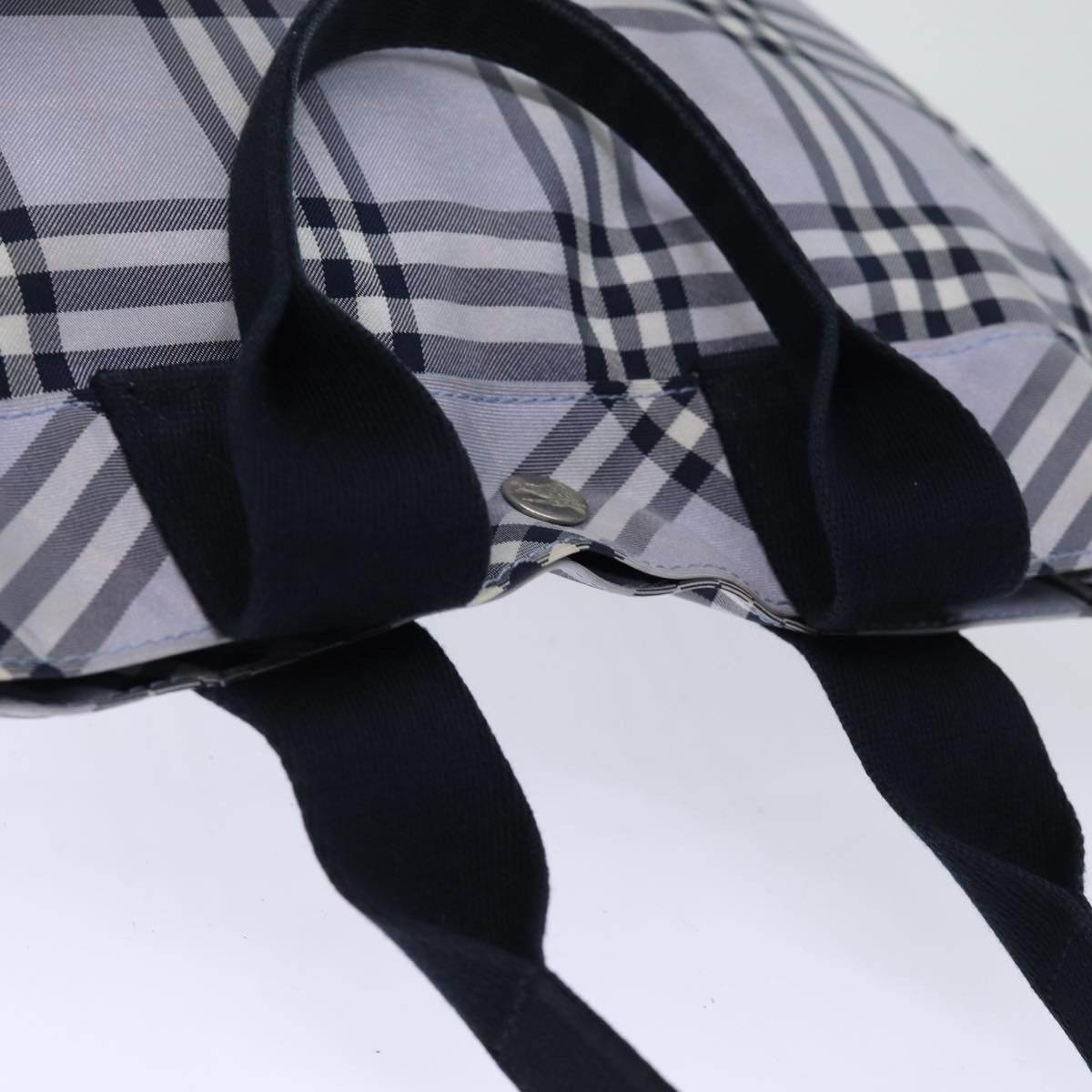 Burberry Burberry Nova Check Blue Label Hand Bag Nylon Blue Size ONE SIZE - 6 Thumbnail