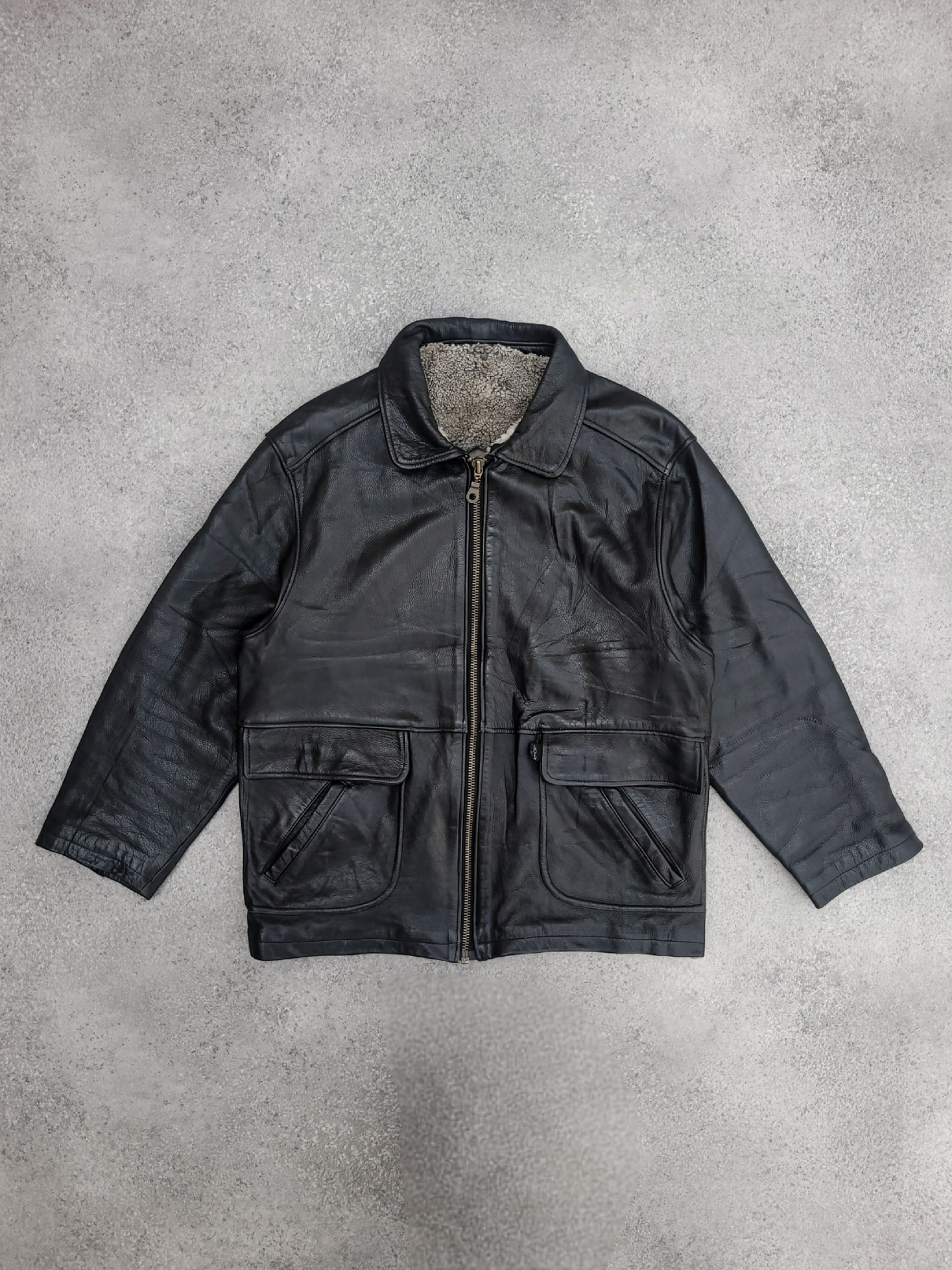 Levi's Vintage Levi's Black Leather Jacket Size US S / EU 44-46 / 1 - 1 Thumbnail