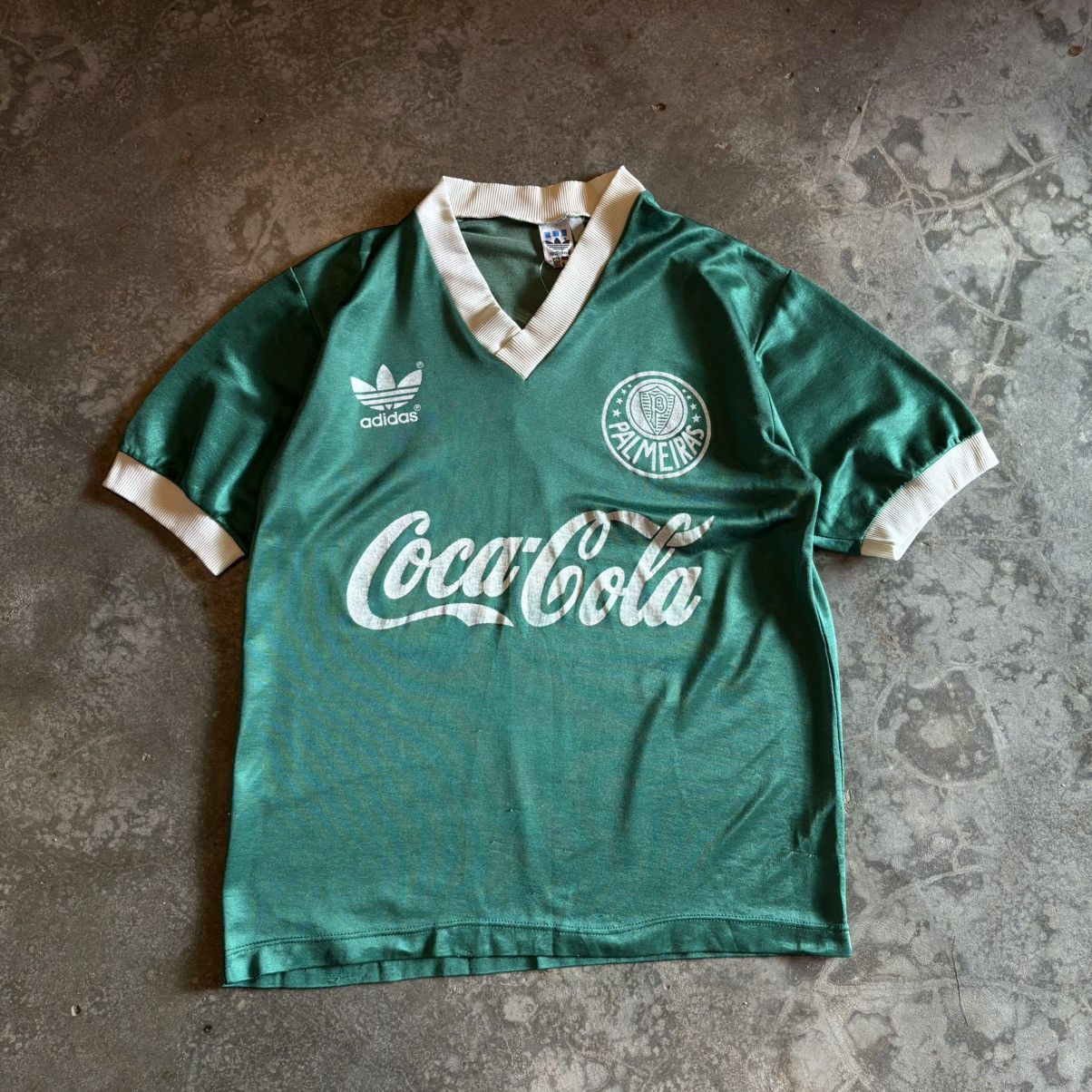 Adidas Vintage Late 80’s-90’s Rare Palmeiras Jersey Size US M / EU 48-50 / 2 - 1 Thumbnail