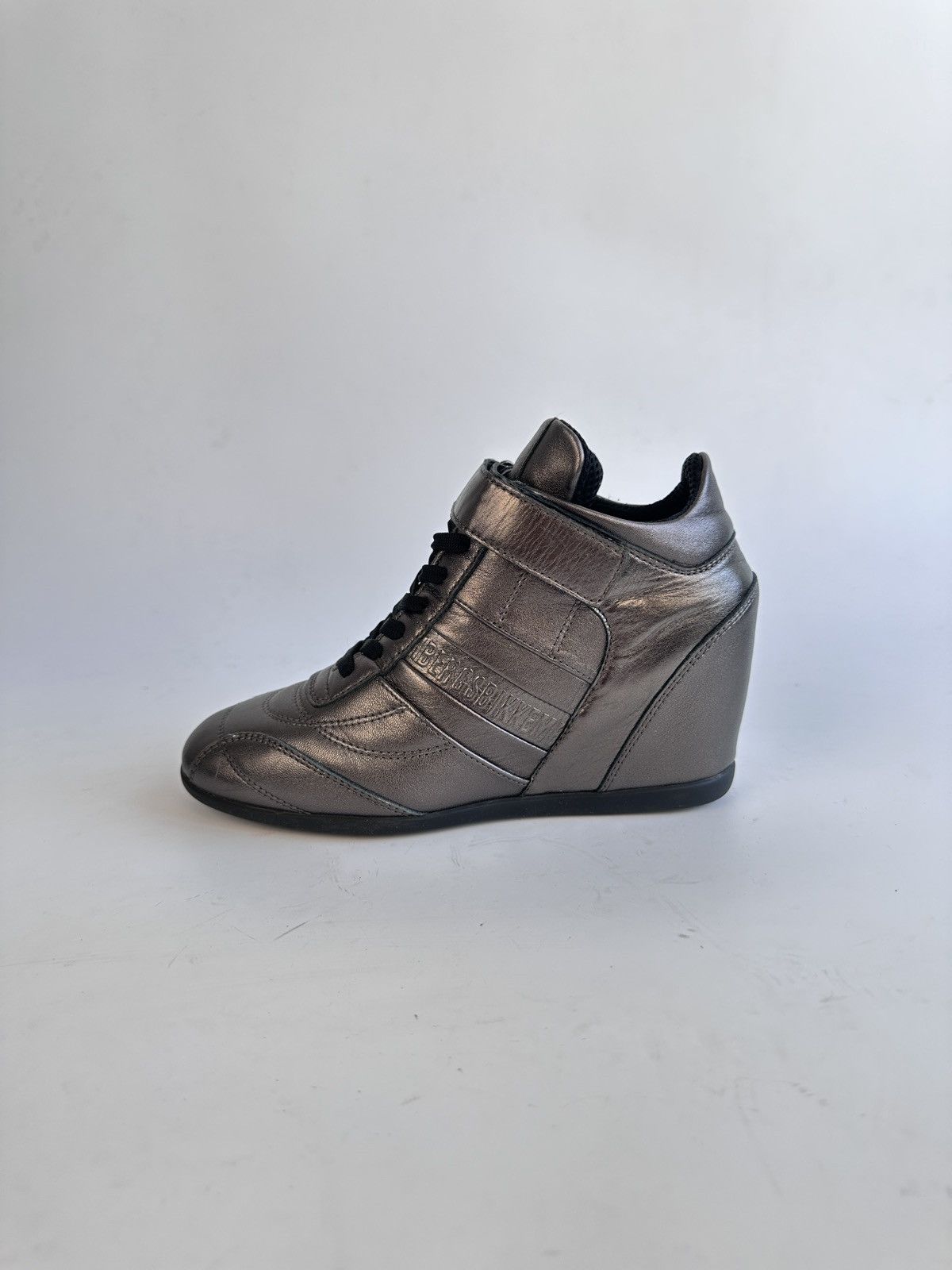 Dirk Bikkembergs Bikkembergs Gunmetal Metallic Wedge Sneakers Size EU 36 Size US 6 / IT 36 - 13 Thumbnail