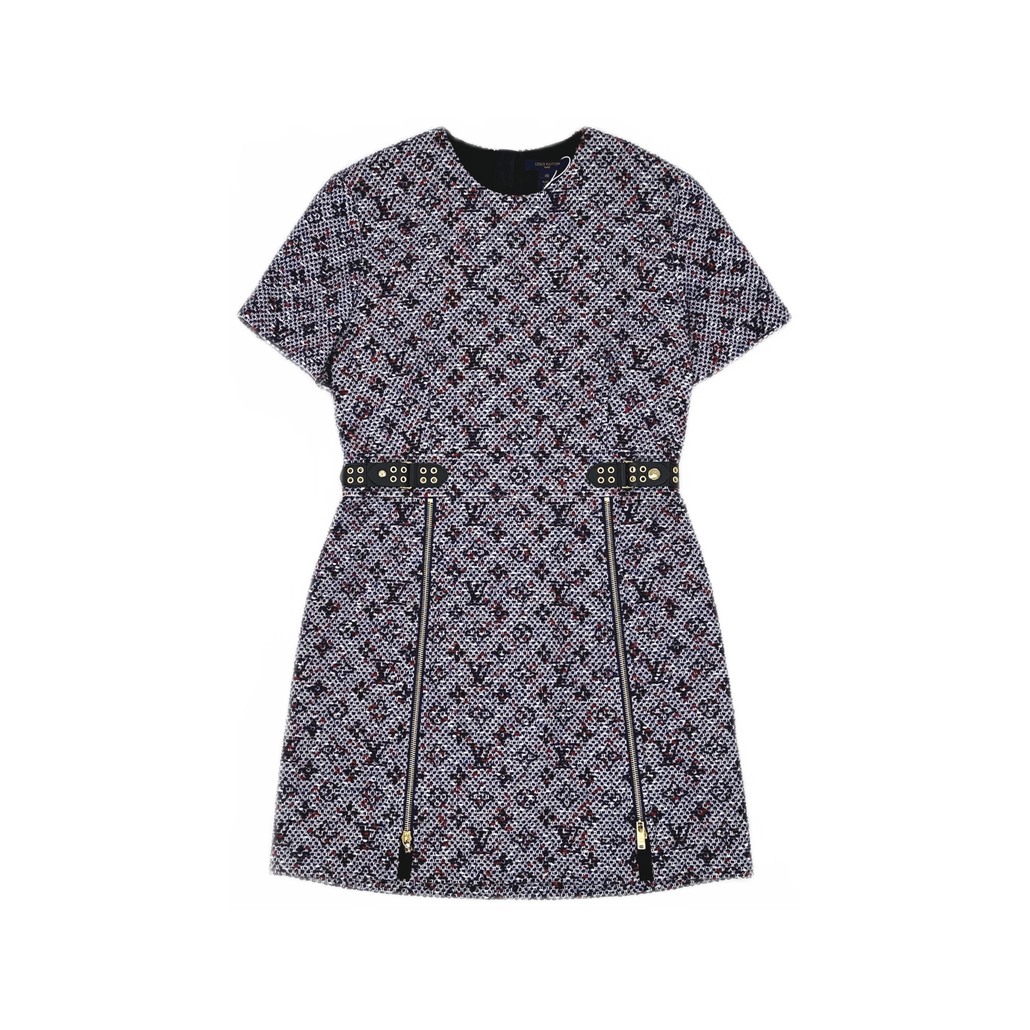 Louis Vuitton Louis Vuitton Monogram Tweed Mini Dress 40 Size S / US 4 / IT 40 - 1 Thumbnail