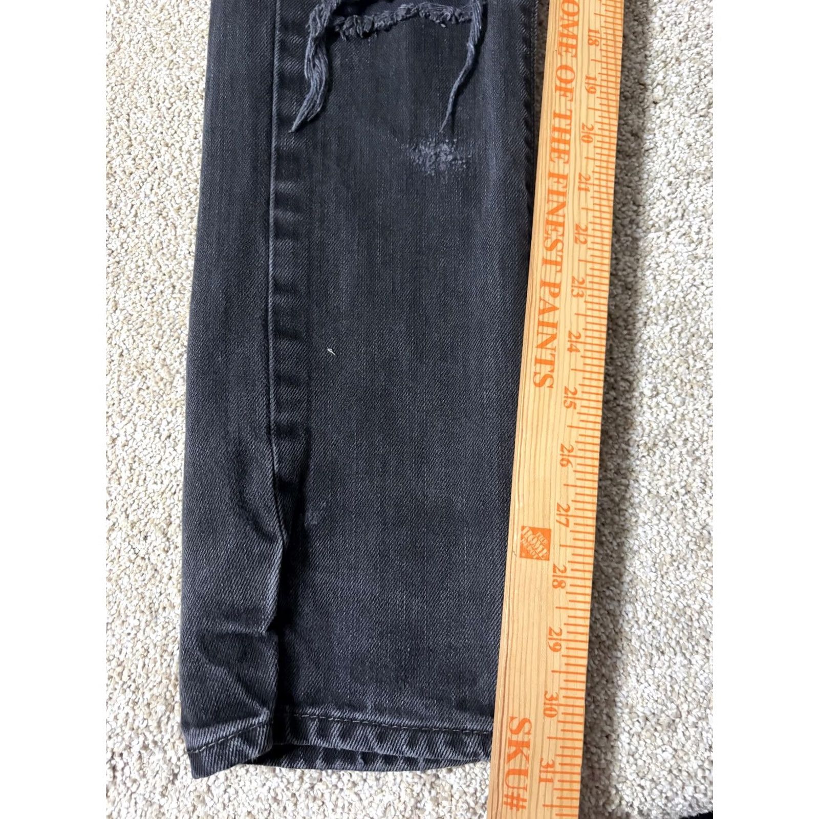 Levi's Levi's 511 Skinny Jeans Mens 31x30 Charcoal Gray Denim Distressed Ripped Slim Fit Casual Everyday Jeans Size US 31 - 2 Thumbnail