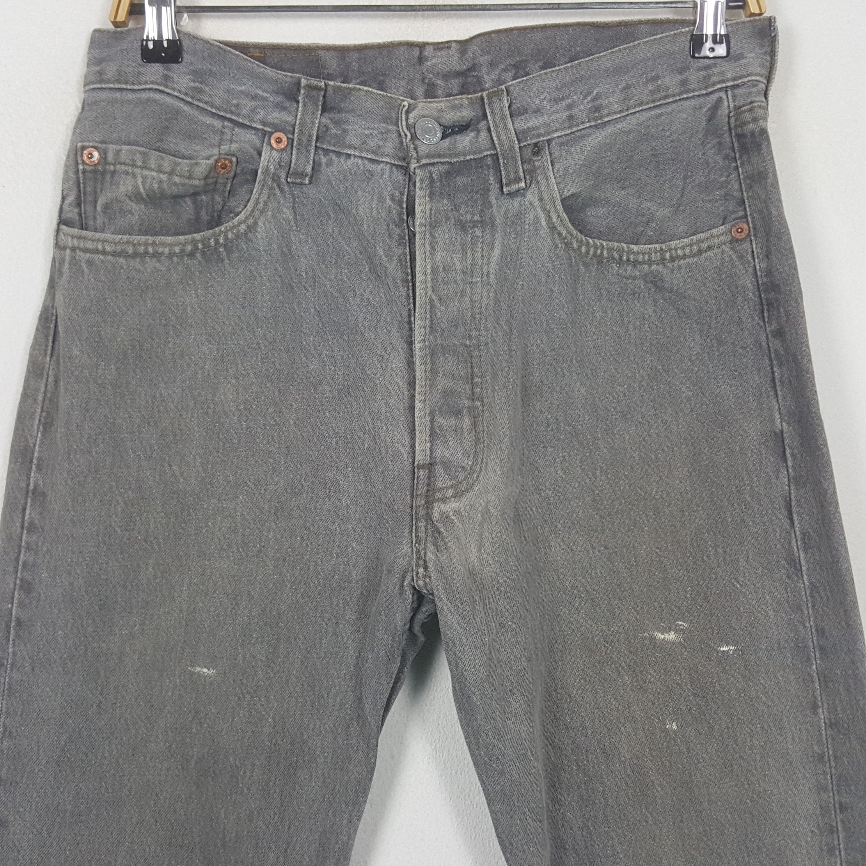 Levi's Vintage Levis 501 Grey Jeans Size US 30 / EU 46 - 2 Thumbnail
