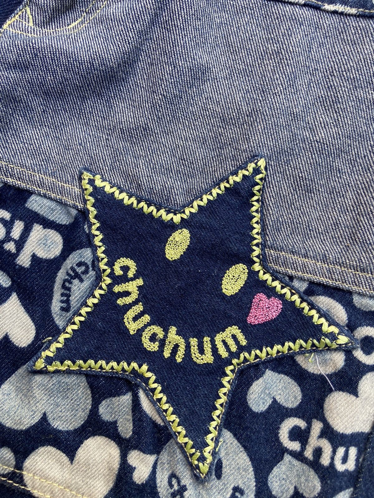 Hysteric Glamour Vtg chuchum smile denim flare boutcut Size 24" / US 00 / IT 34 - 10 Thumbnail