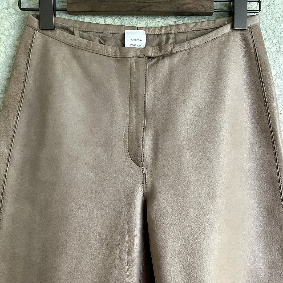 Burberry × Burberry Prorsum Roberto Menichetti AW00 Leather Trousers Size 27" / US 4 / IT 40 - 5 Thumbnail