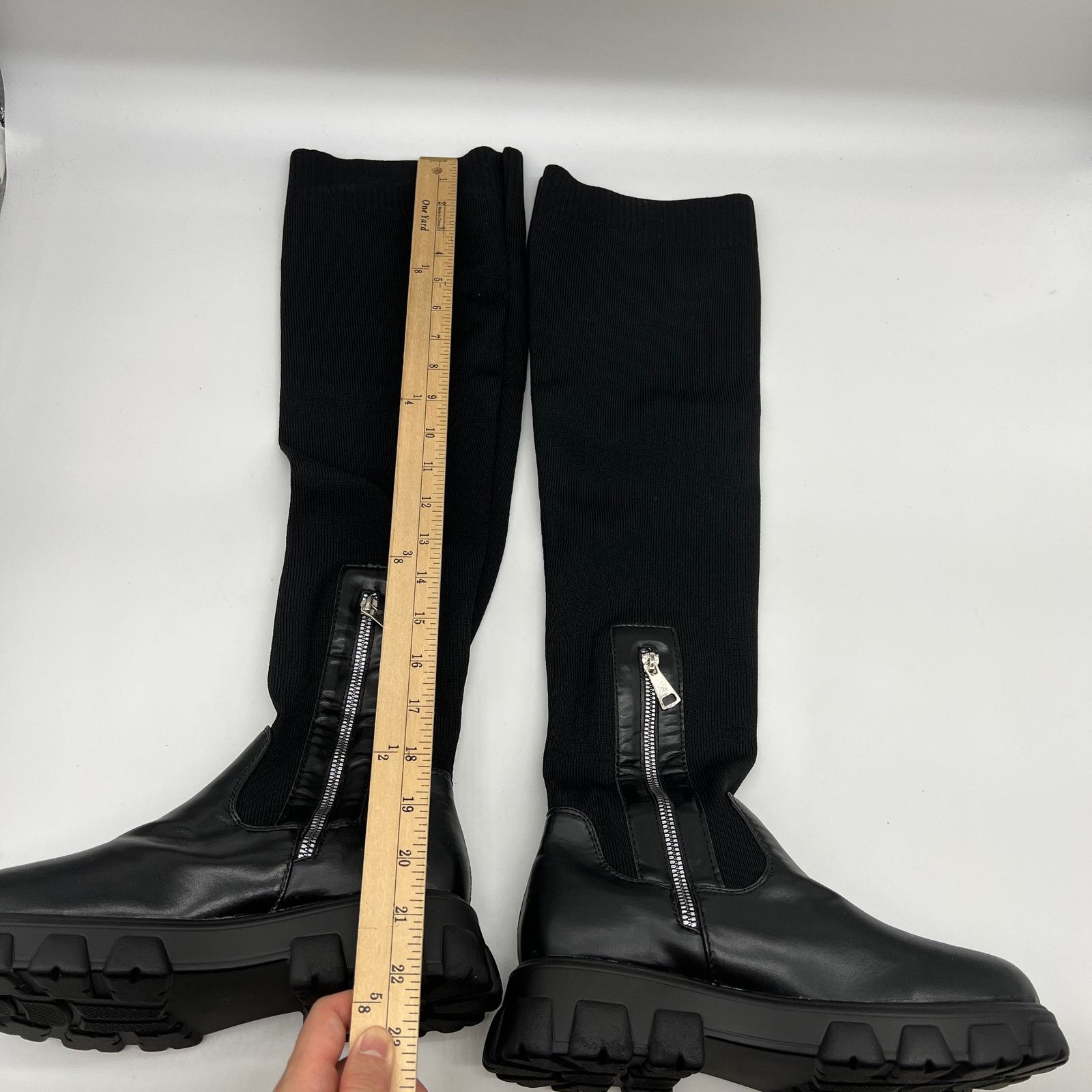 Other Women's Over The Knee Platform Thigh High Boots Round Toe Size US 8 / IT 38 - 10 Thumbnail