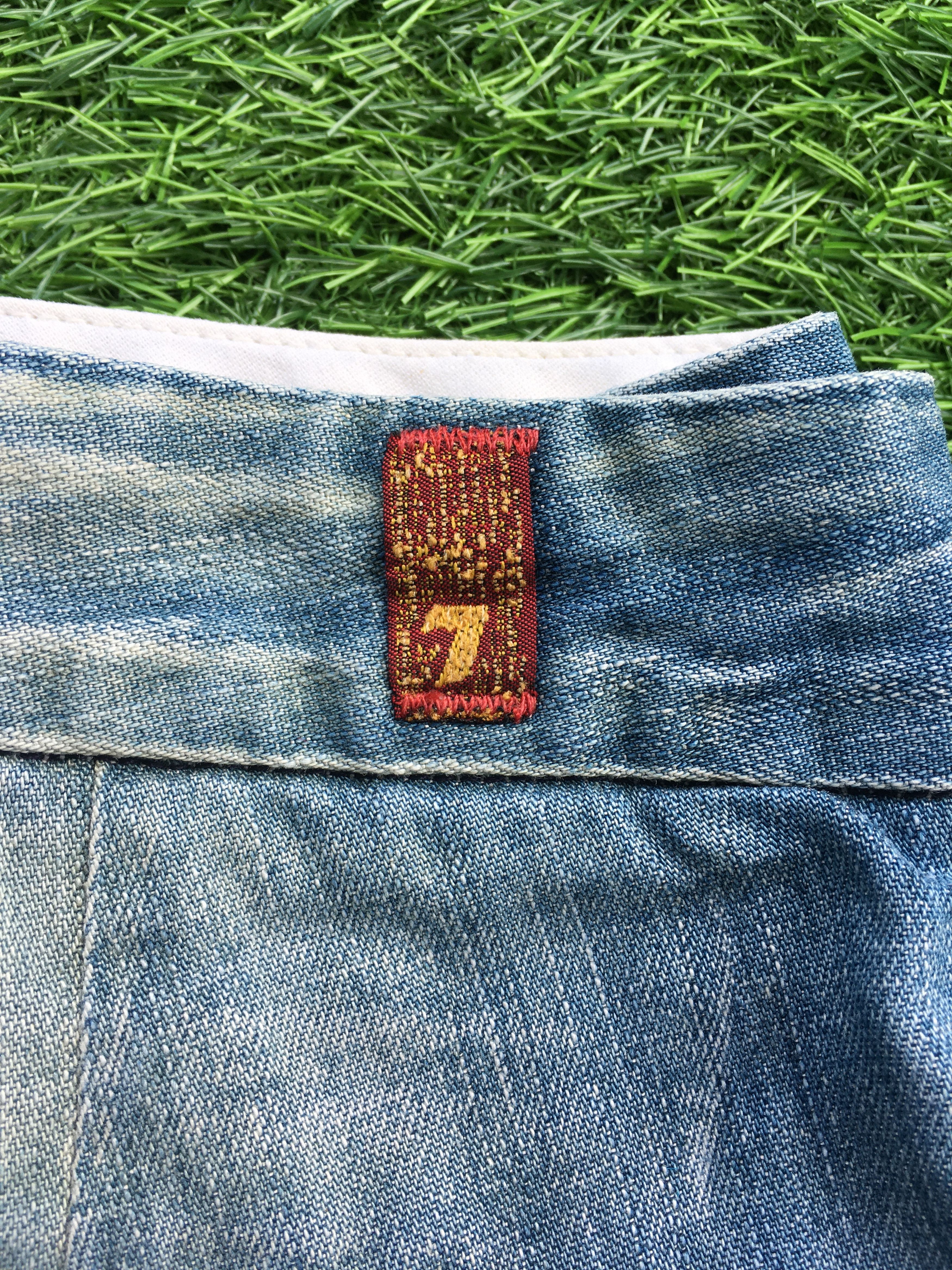 7 For All Mankind × Designer Low Rise Flare Denim Pants D-948 Size 26" / US 2 / IT 38 - 10 Thumbnail