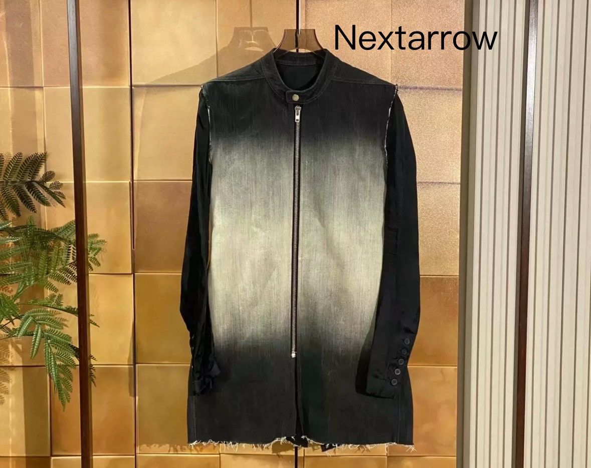 Rick Owens Rick Owens mainline show style gradient denim jacket Size US S / EU 44-46 / 1 - 1 Thumbnail