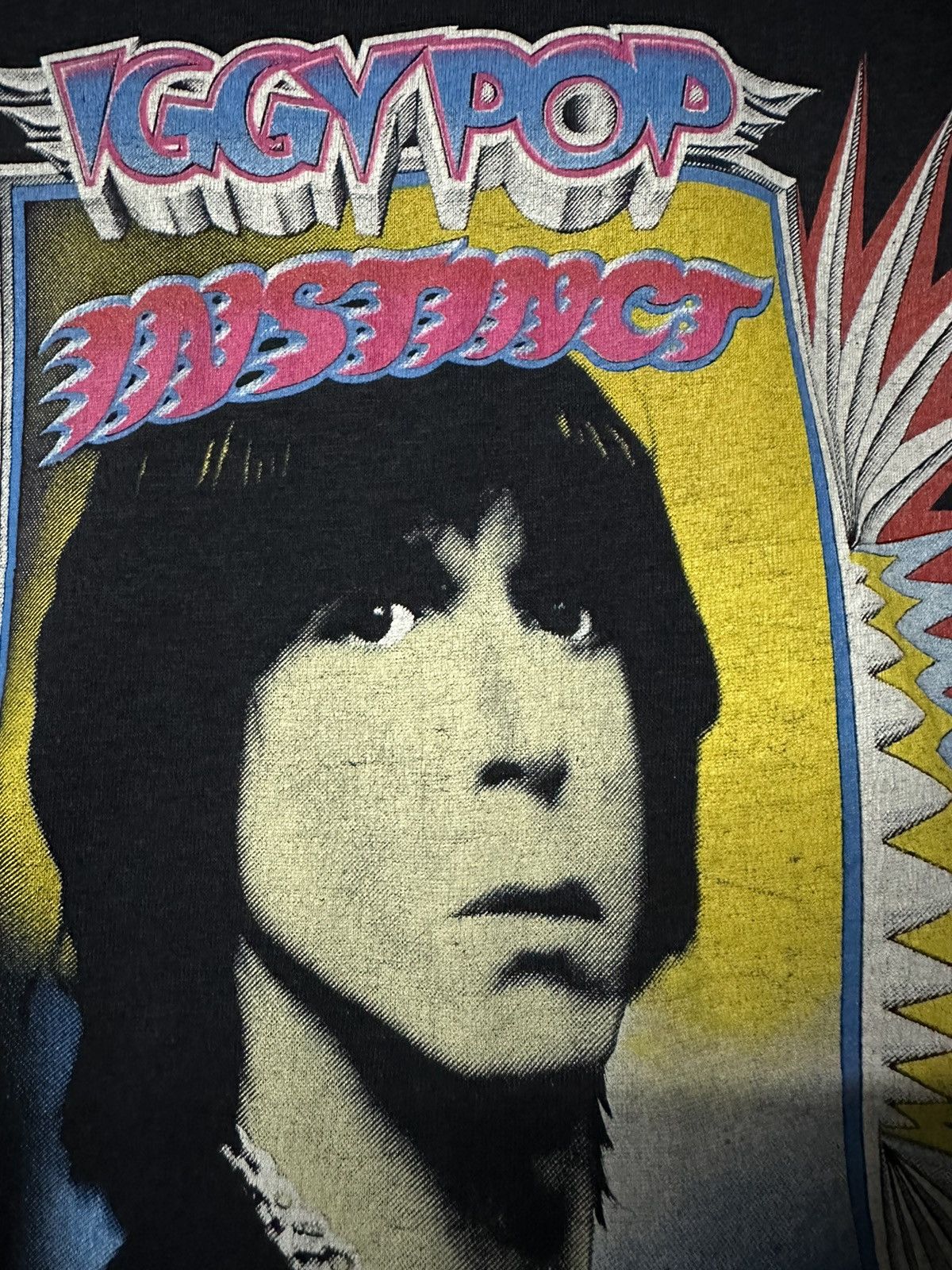 Band Tees × Vintage Rare Vintage 80s Iggy Pop Tour Faded Tee Size US M / EU 48-50 / 2 - 5 Thumbnail