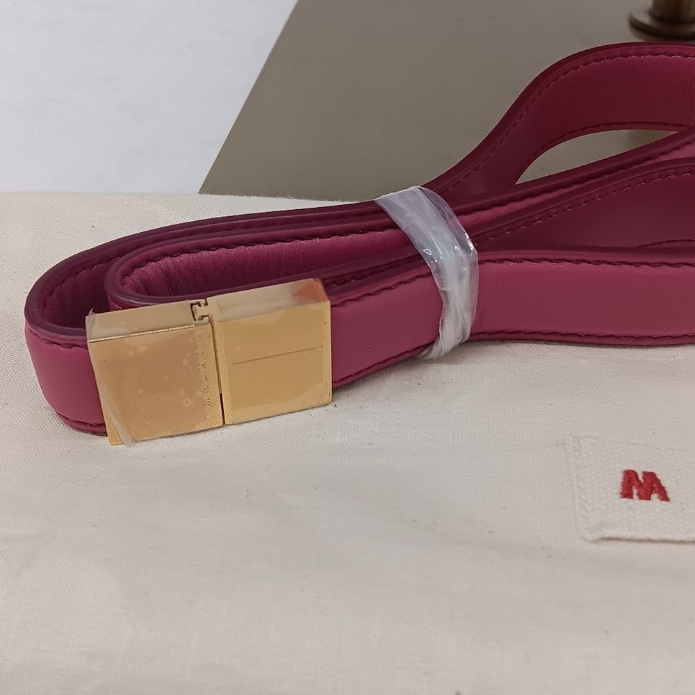 Marni Marni Women's Small Leather Prisma Crossbody Bag - Pink Size ONE SIZE - 11 Thumbnail