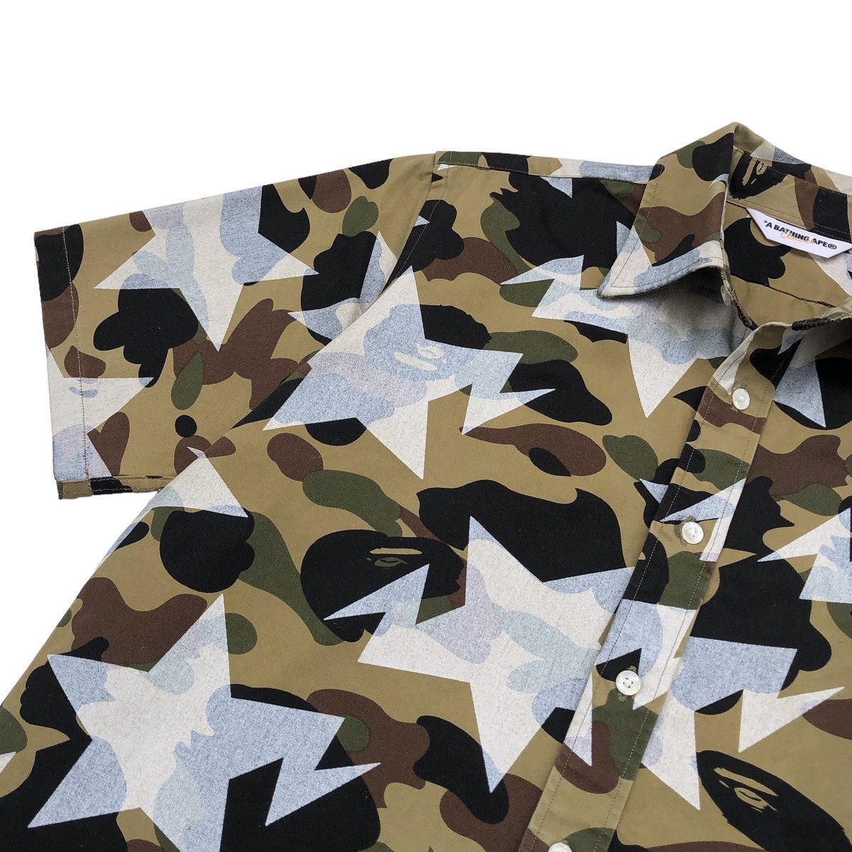 Bape OG BAPE STA 1st Camo Green Short Sleeve Size US L / EU 52-54 / 3 - 3 Thumbnail