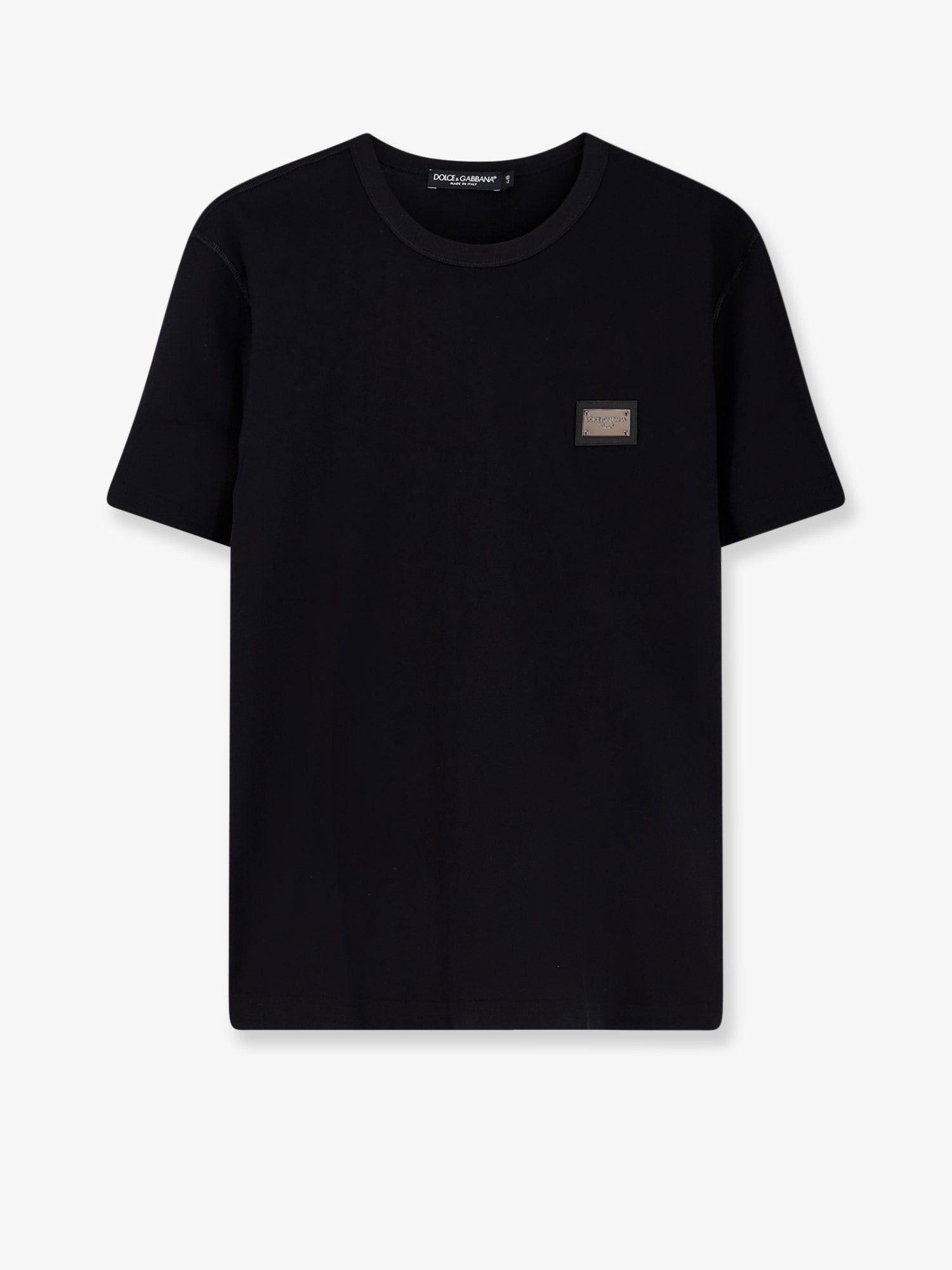 Dolce & Gabbana Cotton T-Shirt With Logo Patch Size US XXL / EU 58 / 5 - 1 Thumbnail