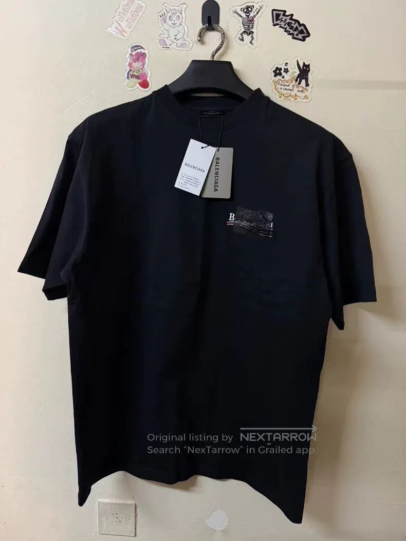 Balenciaga Balenciaga Coke Tape Logo Short Sleeve Size US S / EU 44-46 / 1 - 1 Thumbnail