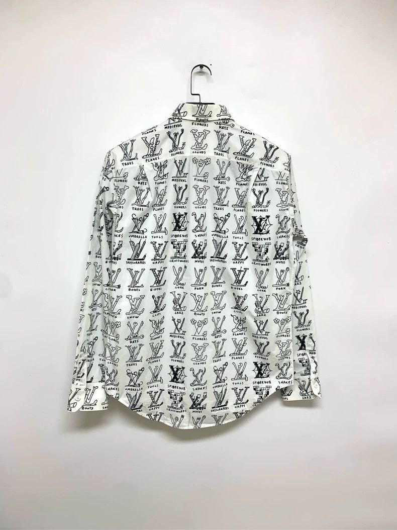 Louis Vuitton Louis Vuitton White gesture shirt 2503-Nextarrow Size US M / EU 48-50 / 2 - 2 Thumbnail