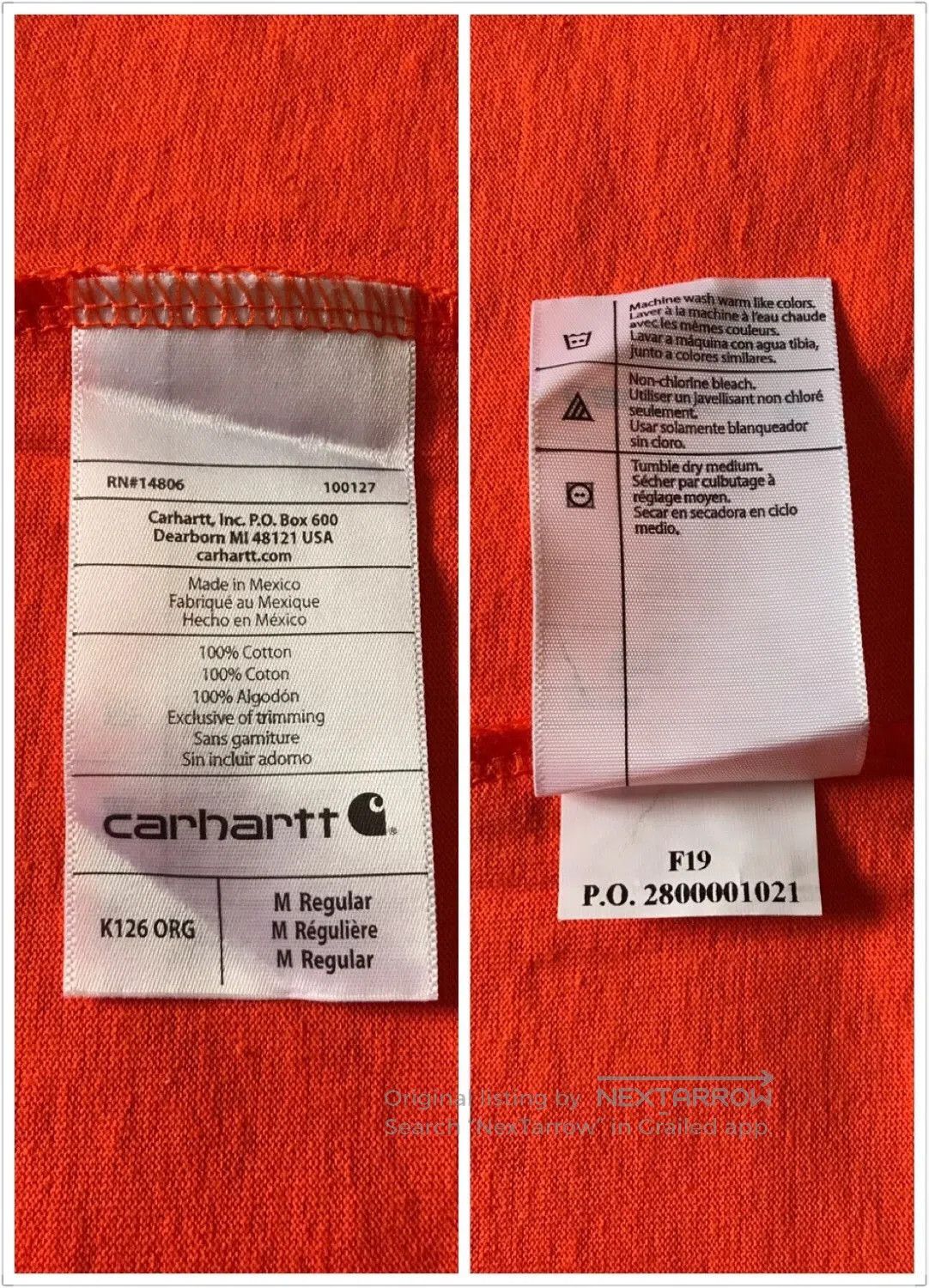Carhartt Carhartt K126 Long Sleeve T. Size US M / EU 48-50 / 2 - 9 Thumbnail