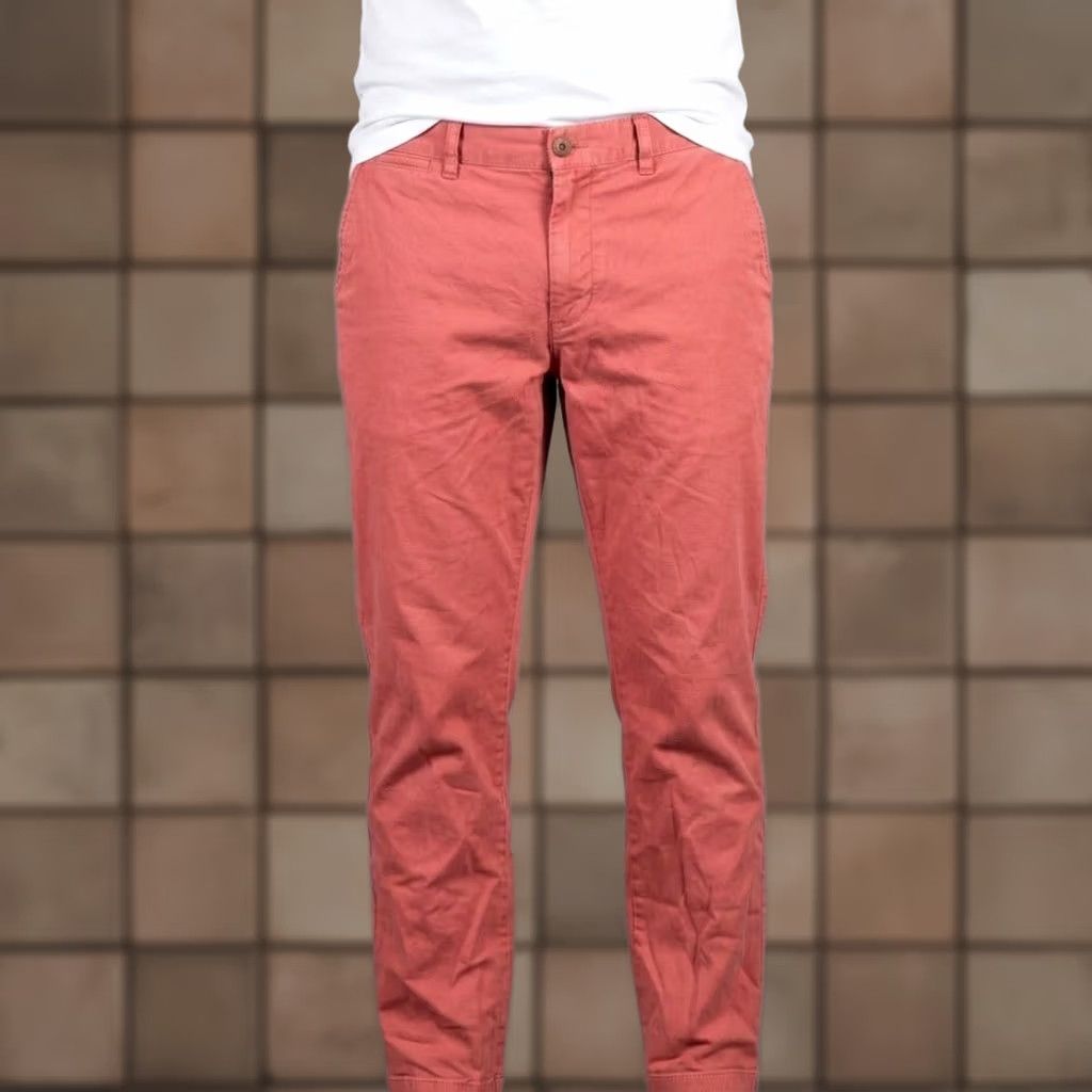 J.Crew J.Crew Mens Pants Flex Straight Chino Pink 34x34 Casual Business Slim Fit Size US 34 / EU 50 - 1 Thumbnail
