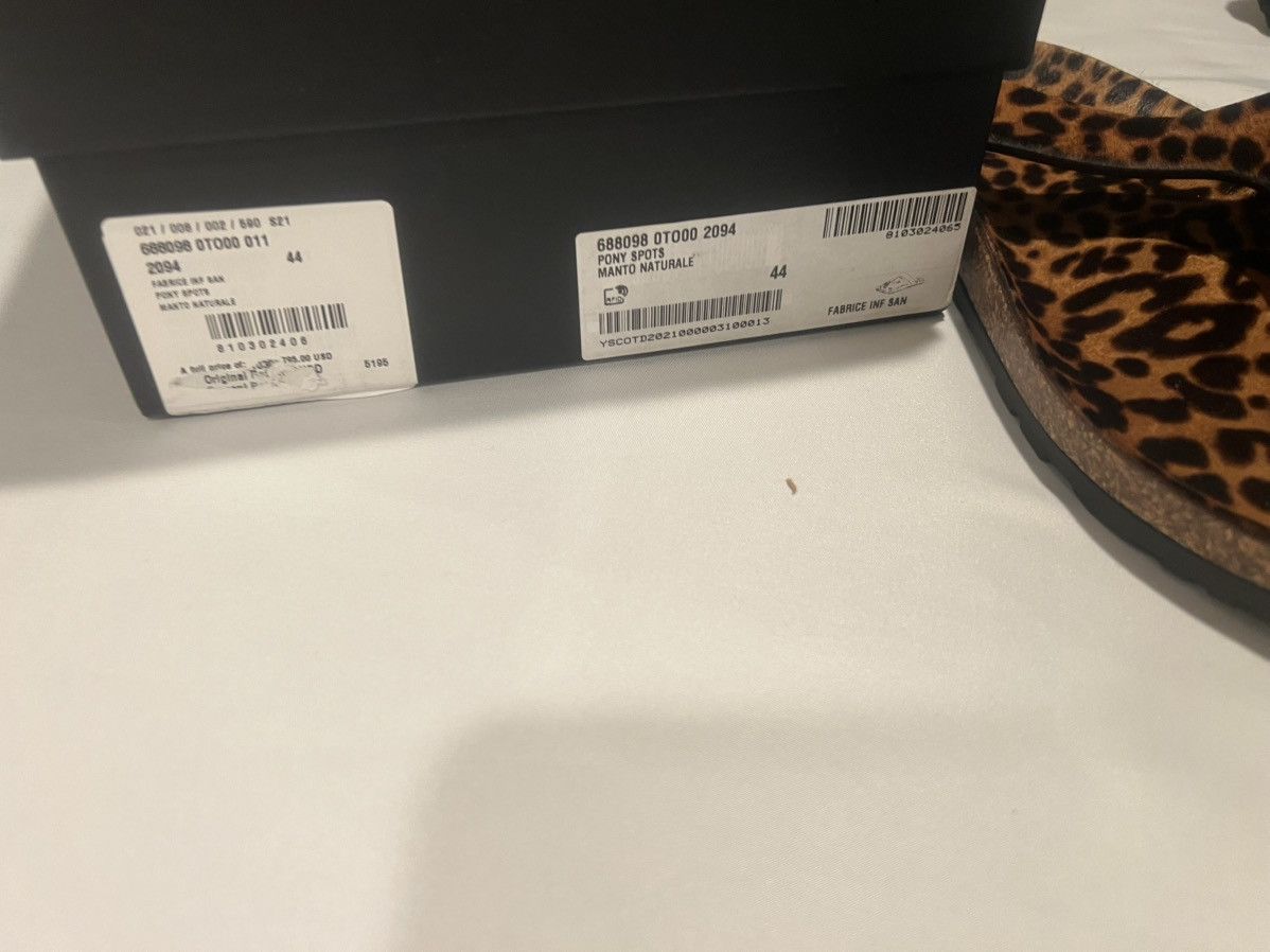 Saint Laurent Paris Saint laurent mens leopard print slides. 44/11 Size US 11 / EU 44 - 2 Thumbnail